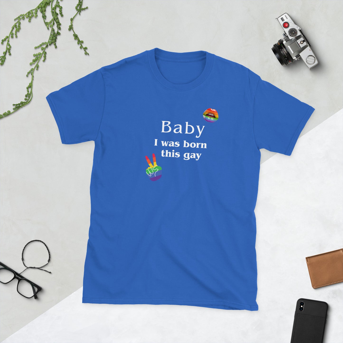 Baby I Was Born This Gay Unisex Tee by EraofInk