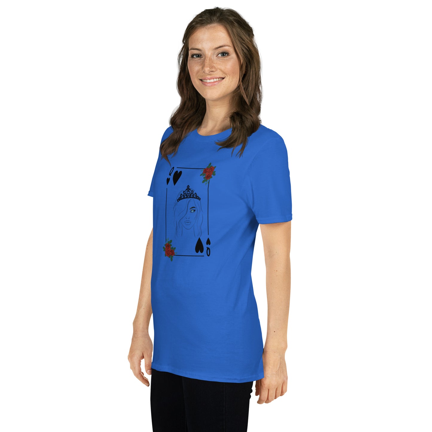 Blue Eyed Queen of Hearts Unisex Tee by EraofInk
