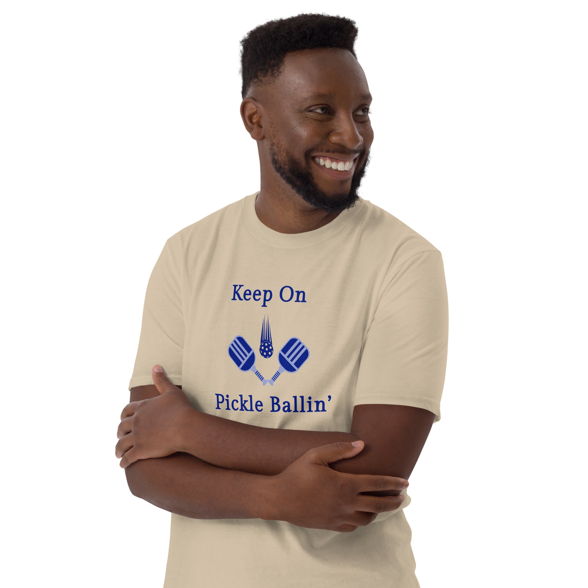 Keep On Pickle Ballin' Male Design Unisex Tee by EraofInk