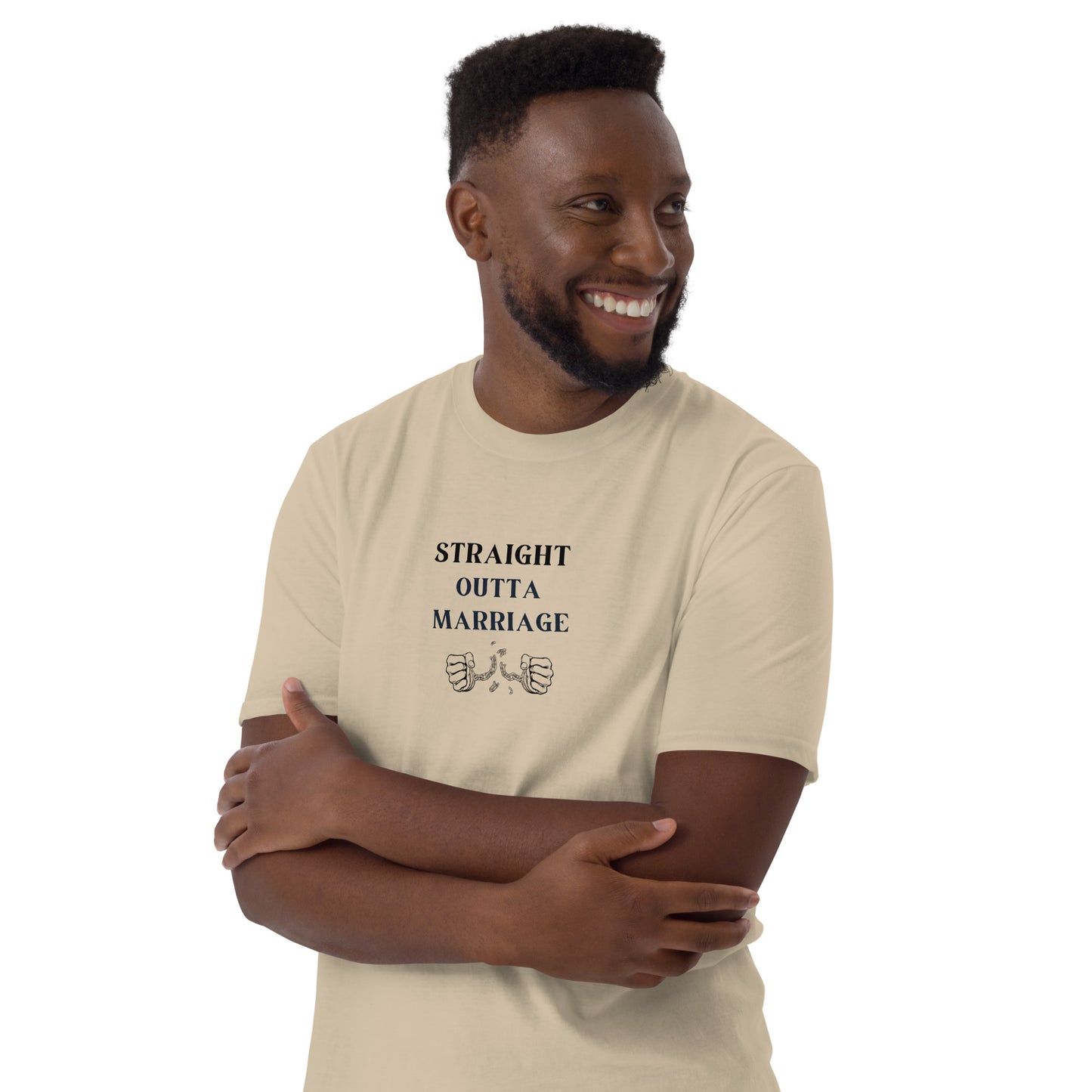 Funny Divorce Tee Straight Outta Marriage Unisex Tee by EraofInk