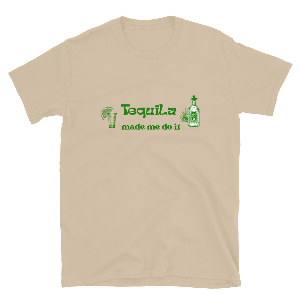 Blame It On Tequila Tee Tequila Made Me Do It by EraofInk
