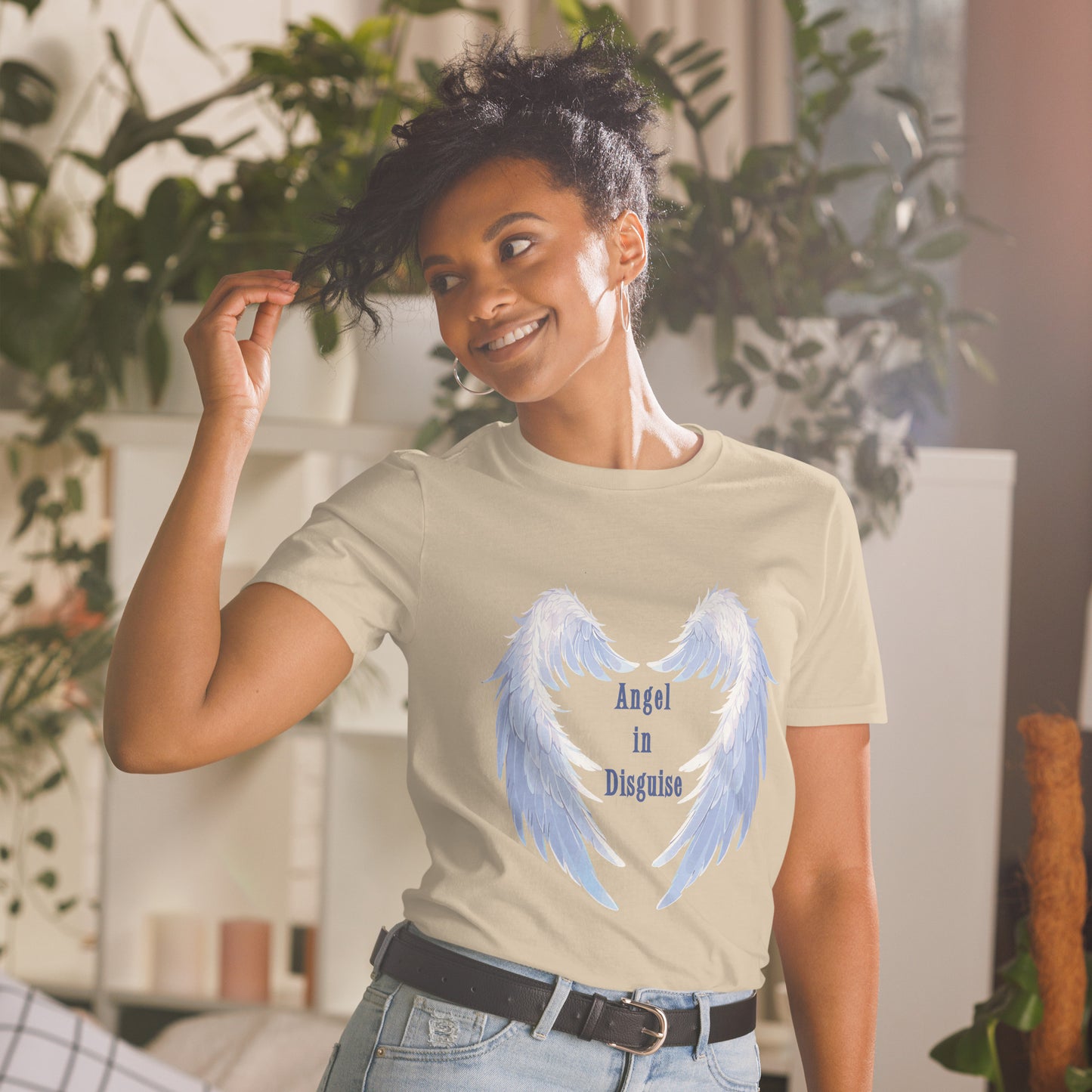 Angel in Disguise Unisex Tee by EraofInk