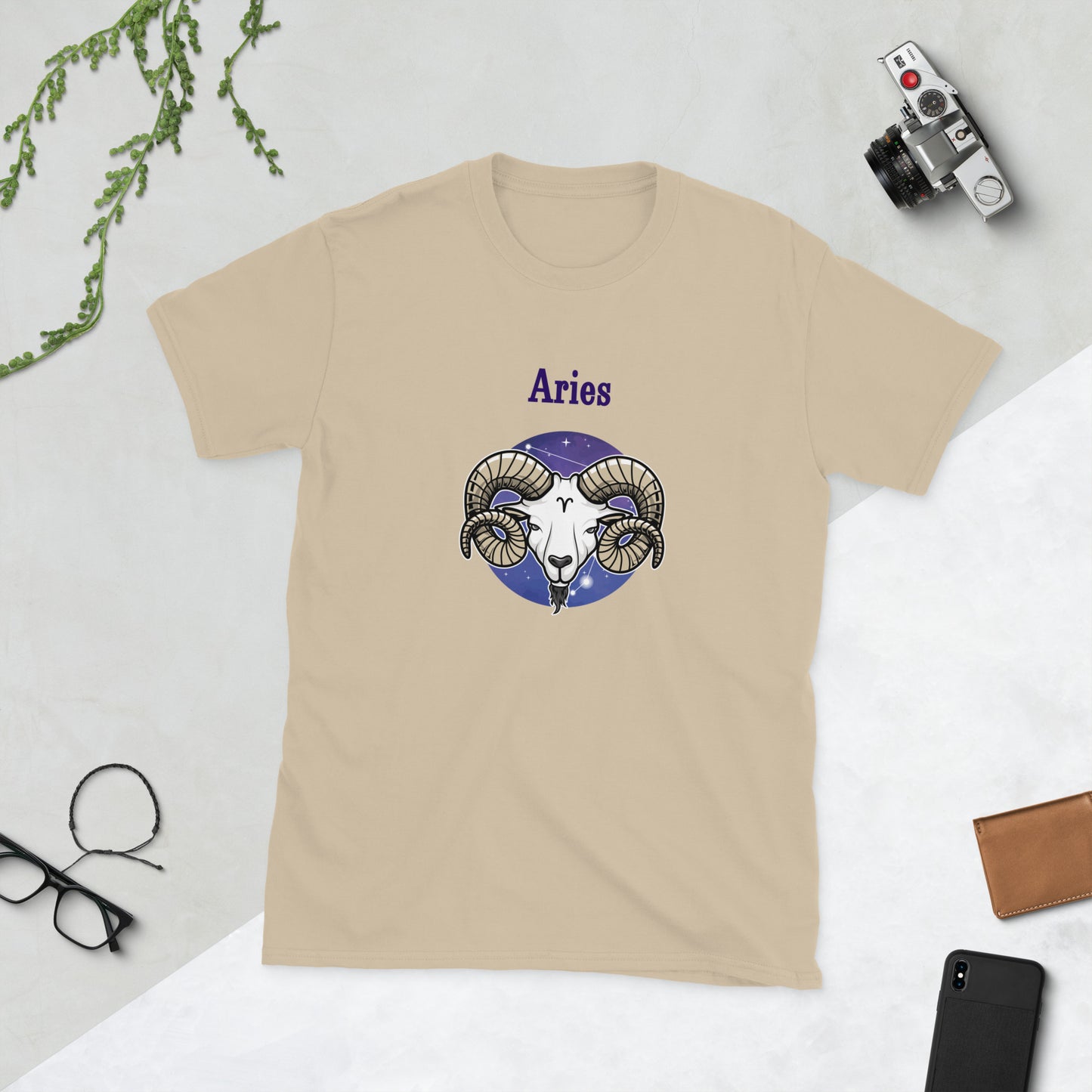 Aries Astrological Horoscope Zodiac The Ram Unisex Tee by EraofInk