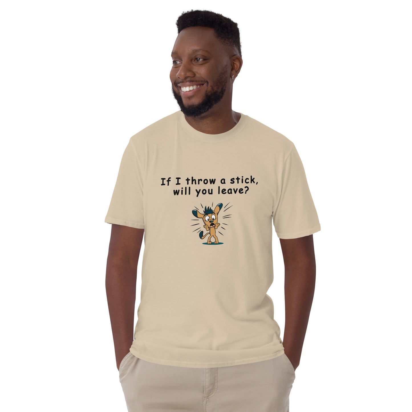 The Leave Me Alone Tee - If I Throw a Stick Will You Leave? Unisex Tee by EraofInk