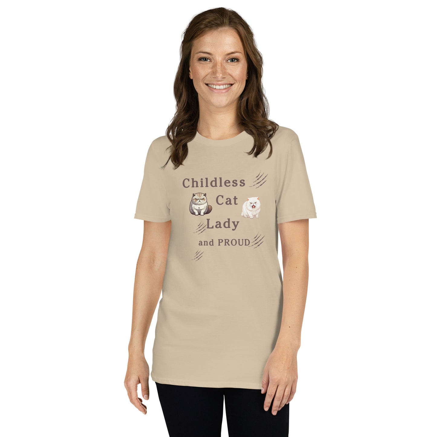 Childless Cat Lady & Proud Unisex Tee by EraofInk