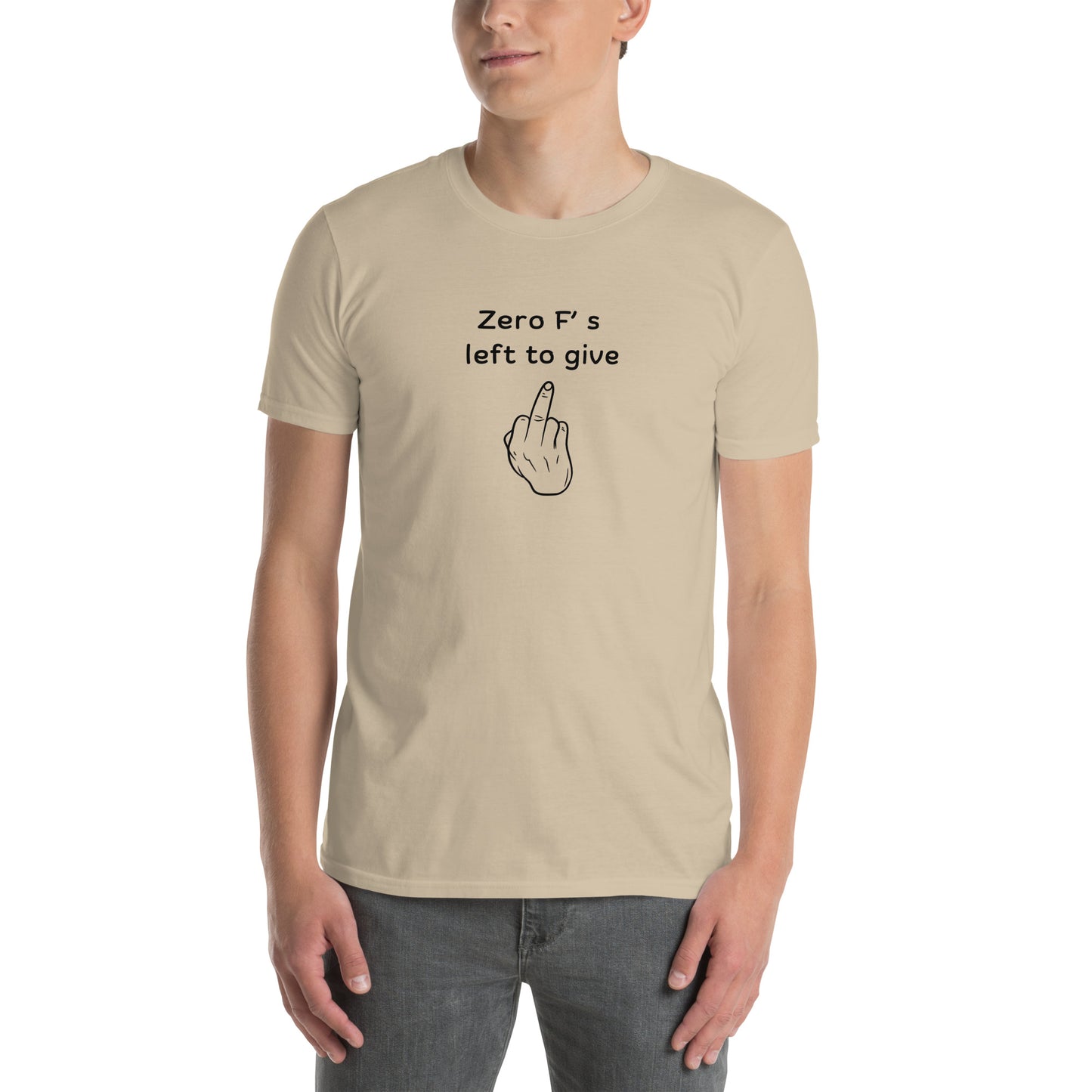 When You Just Don't Care Anymore Tee Zero F's Left to Give Unisex Tee by EraofInk