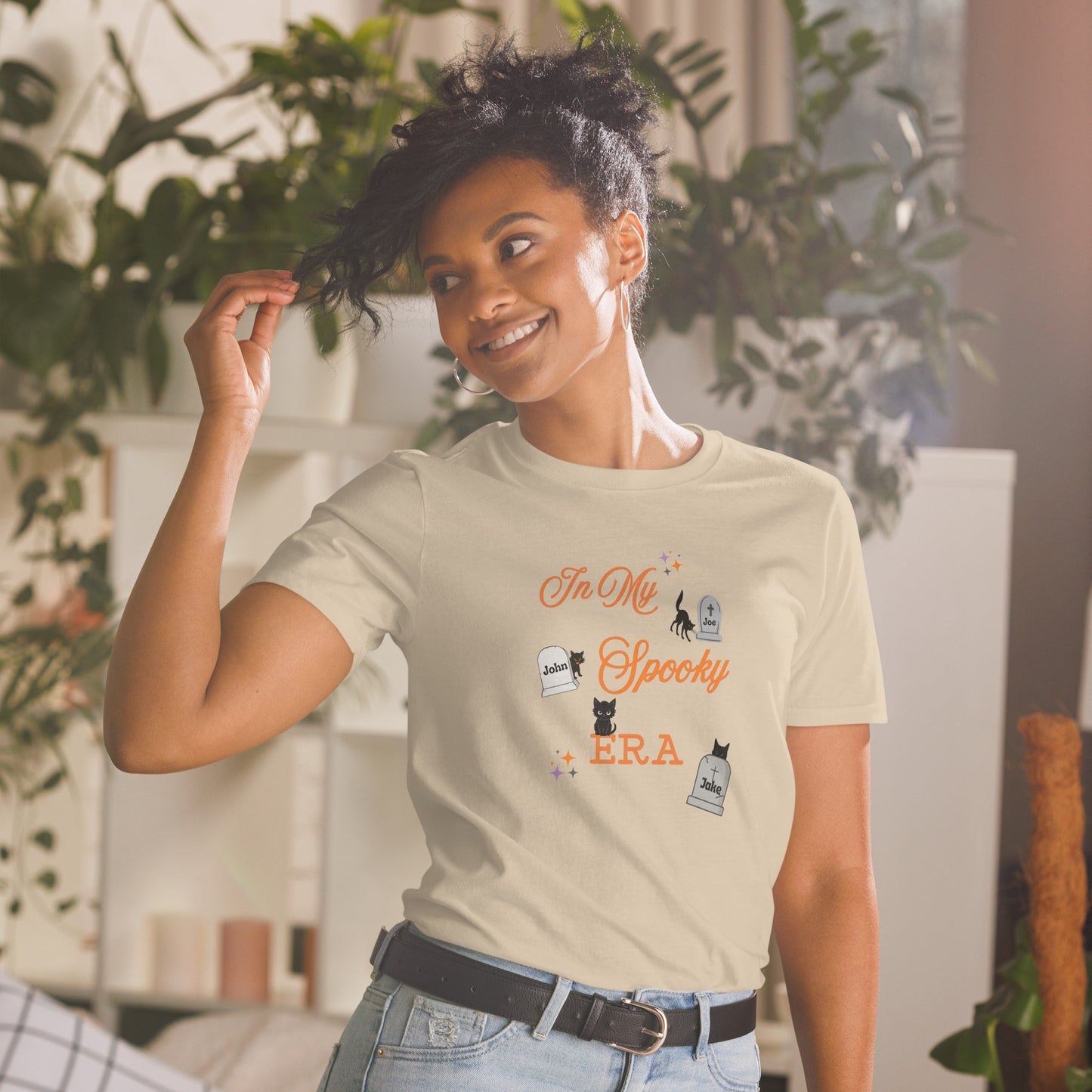 In My Spooky Era Graveyard Black Cats RIP Joe John Jake Unisex Tee by EraofInk