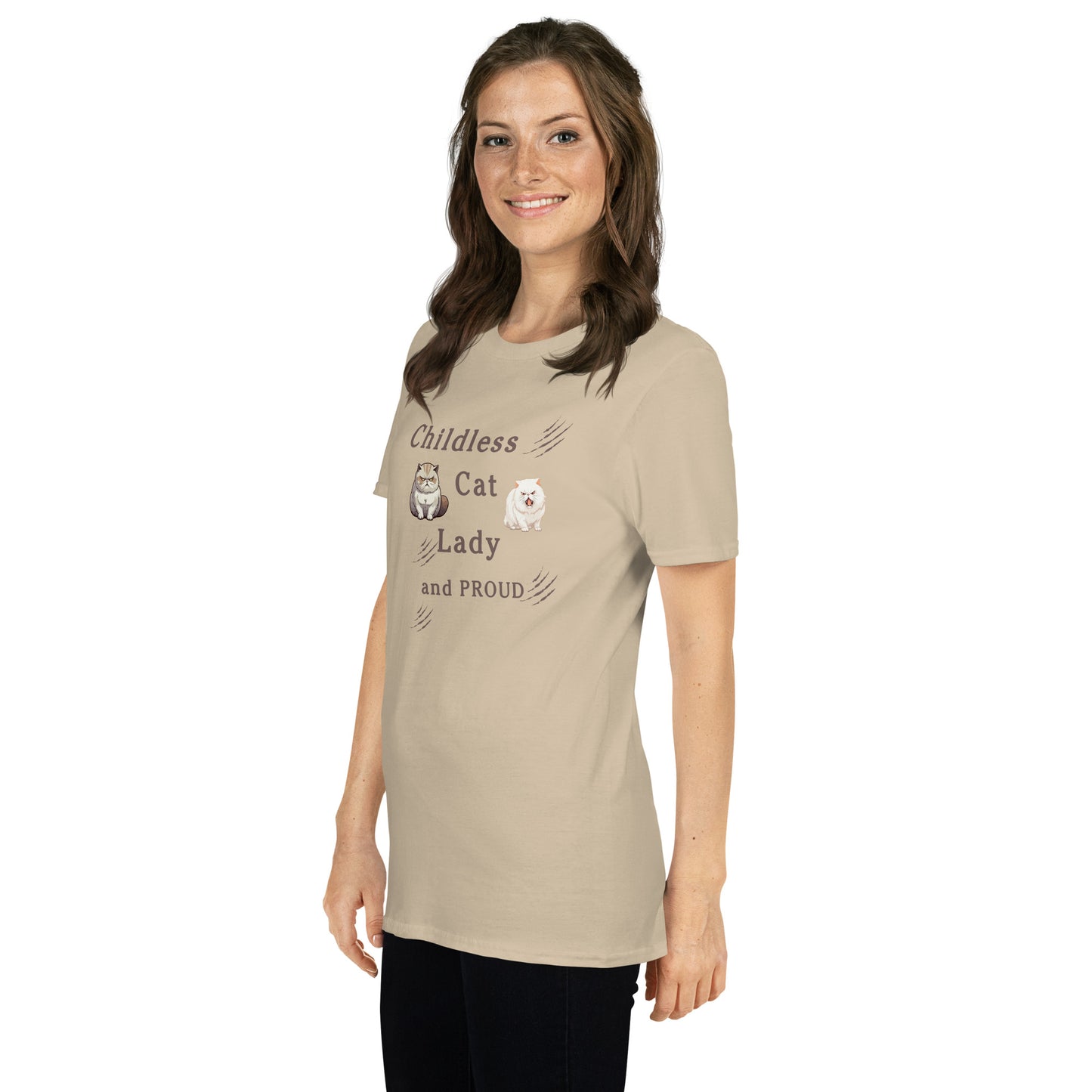 Childless Cat Lady & Proud Unisex Tee by EraofInk