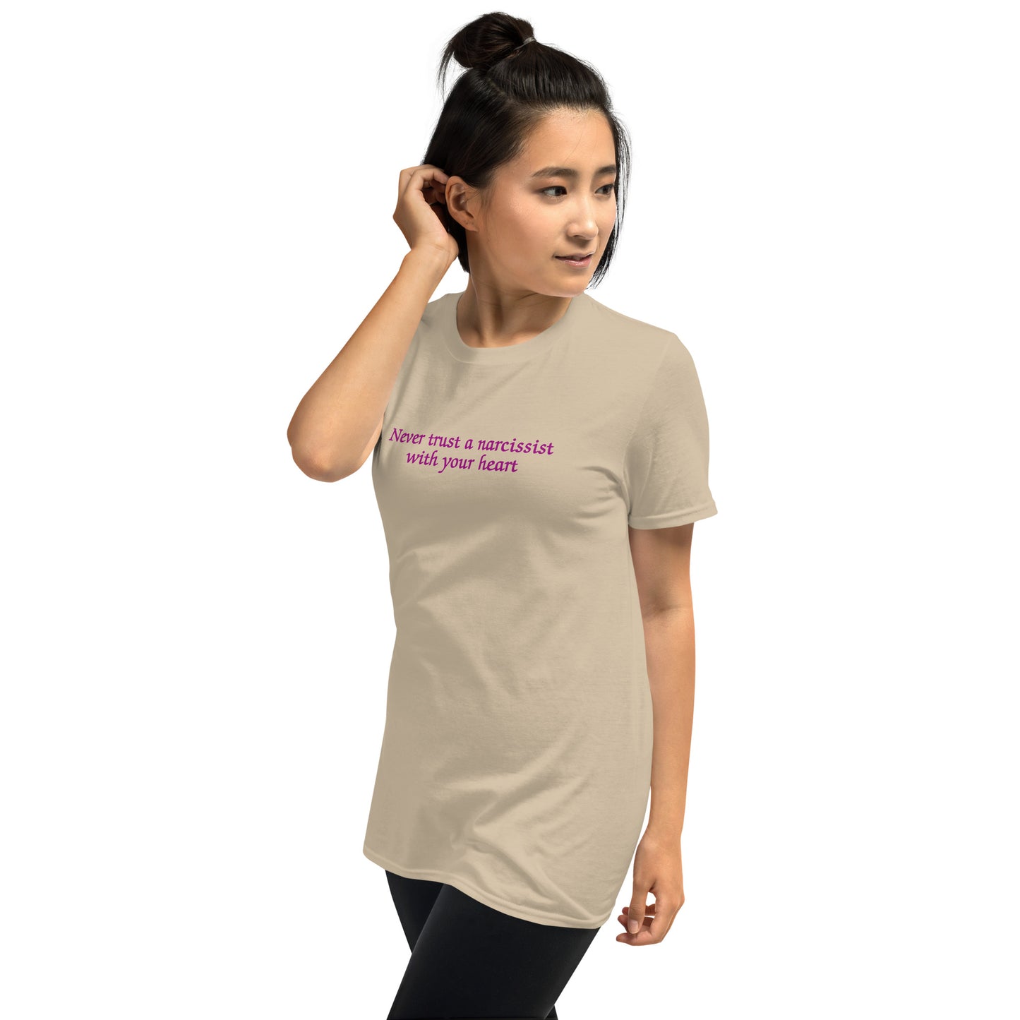 Never Trust a Narcissist with Your Heart Unisex Tee by EraofInk