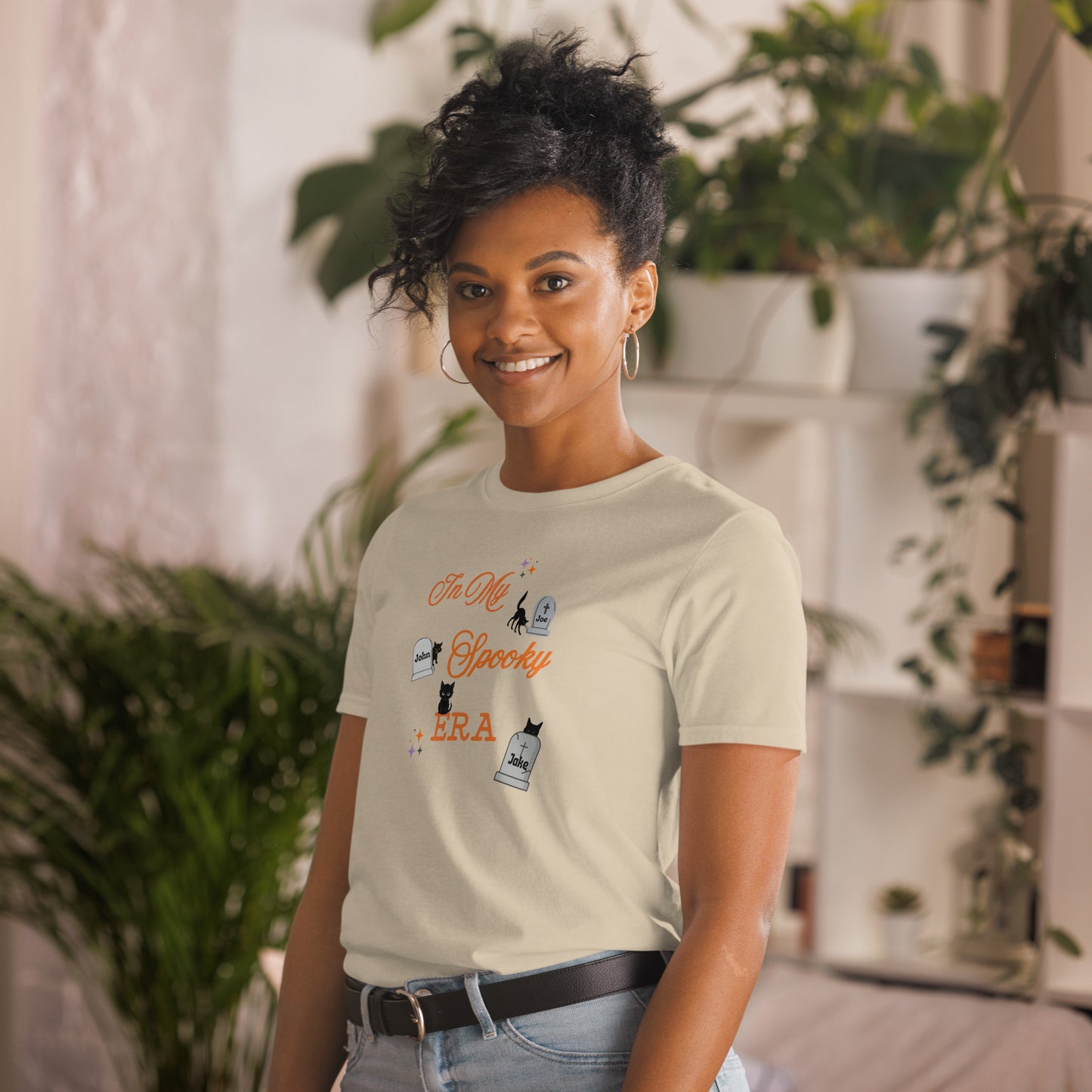 In My Spooky Era Graveyard Black Cats RIP Joe John Jake Unisex Tee by EraofInk