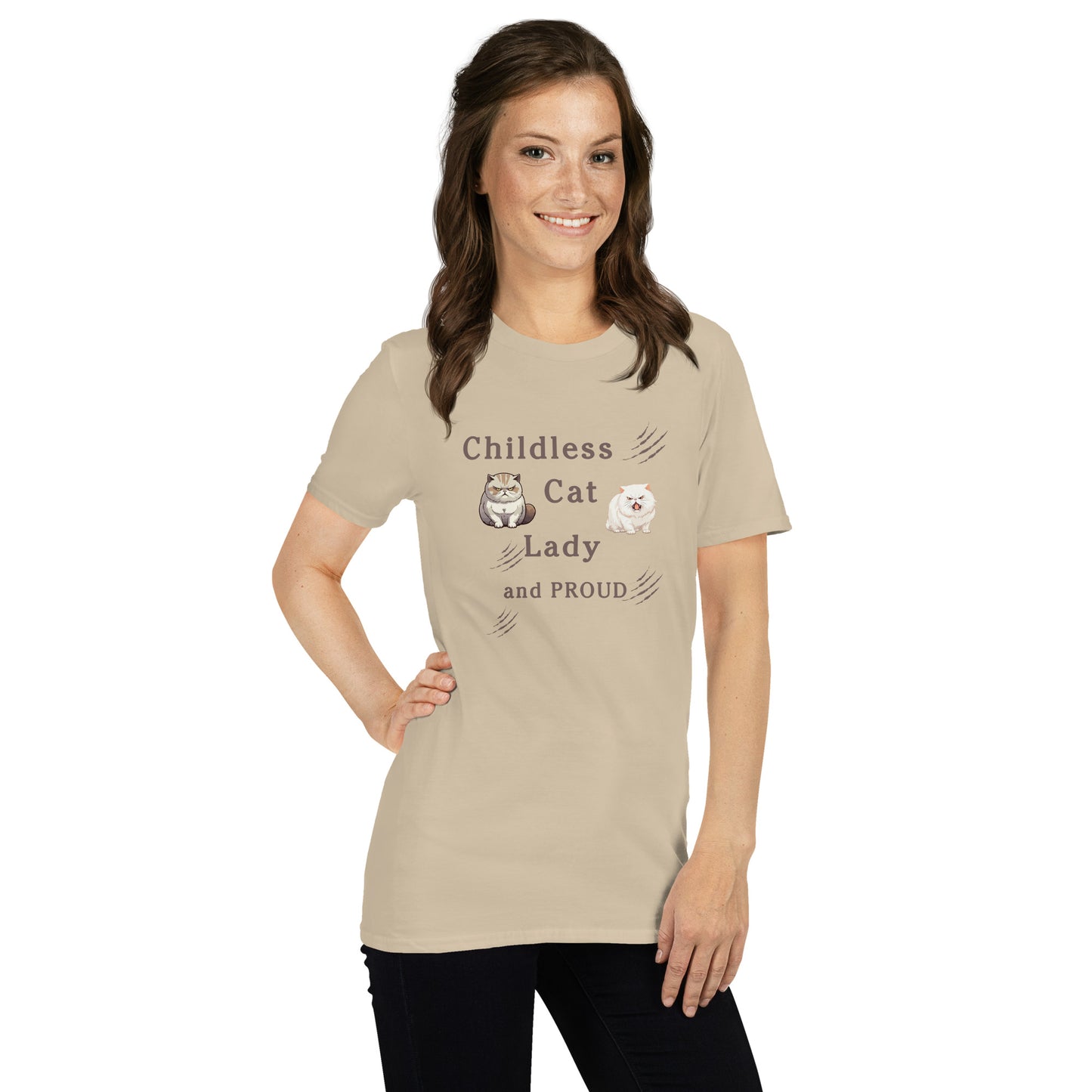 Childless Cat Lady & Proud Unisex Tee by EraofInk
