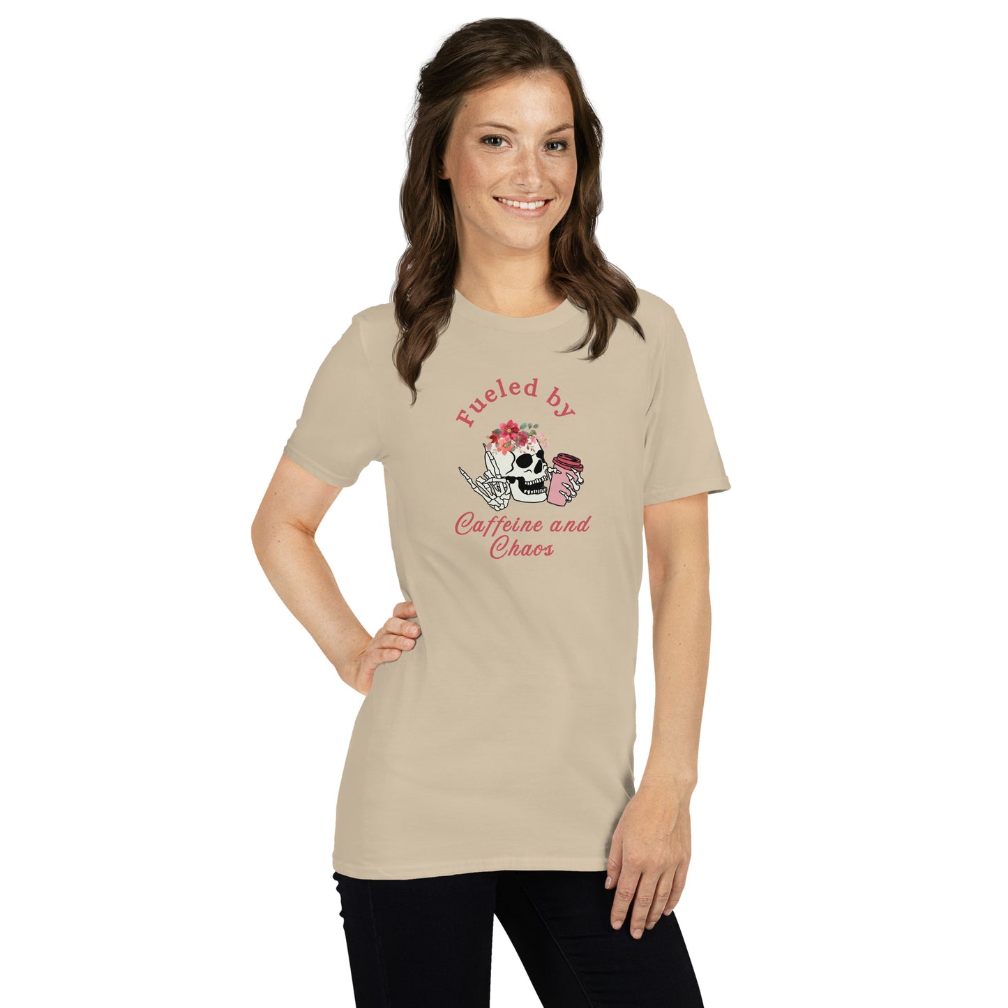 Fueled by Caffeine & Chaos Unisex Tee by EraofInk