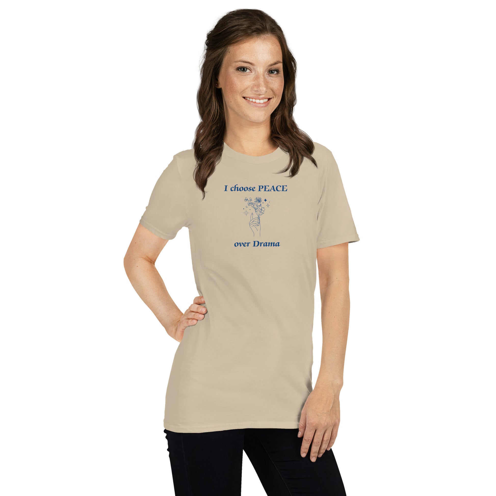 I Choose Peace Over Drama Unisex Tee by EraofInk