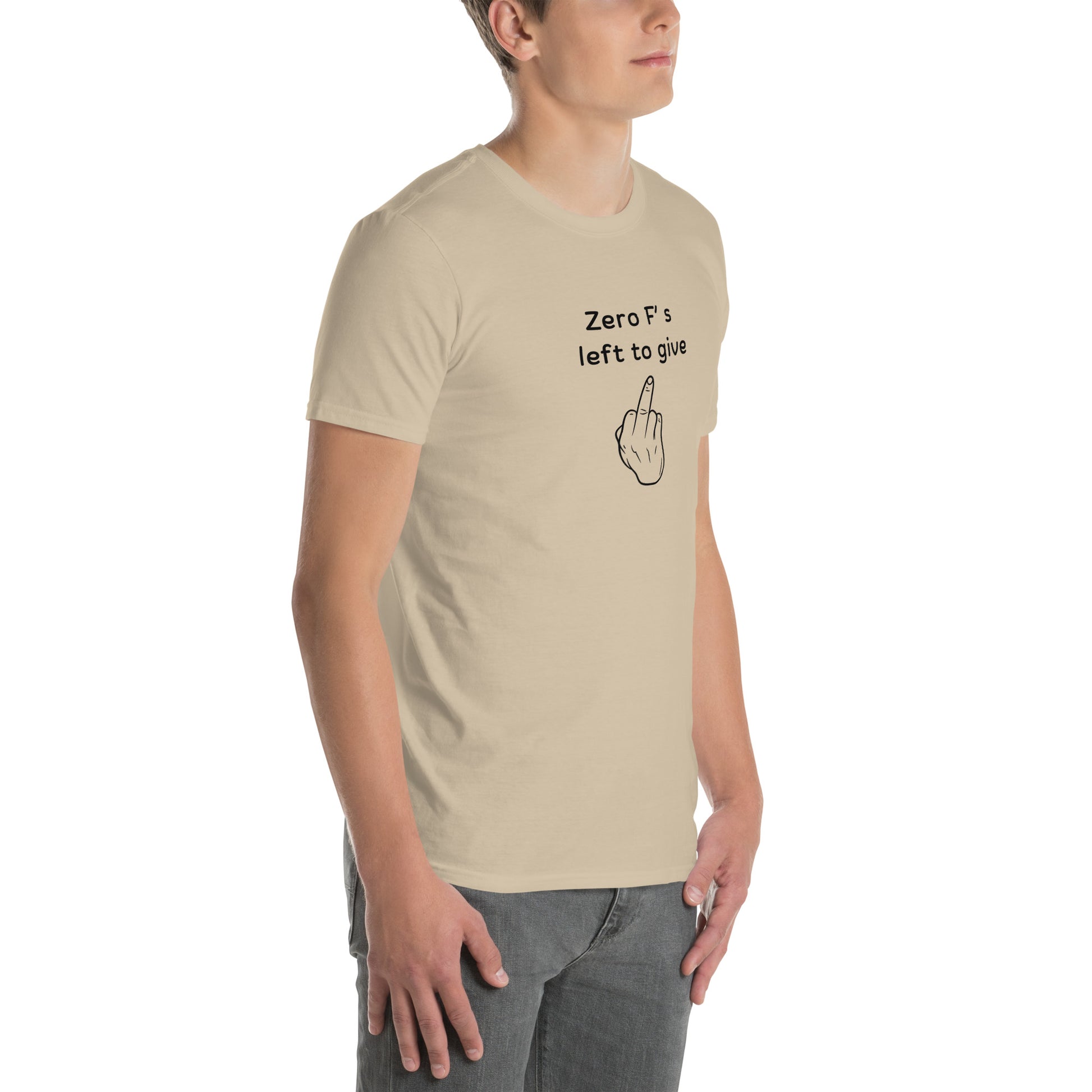 When You Just Don't Care Anymore Tee Zero F's Left to Give Unisex Tee by EraofInk