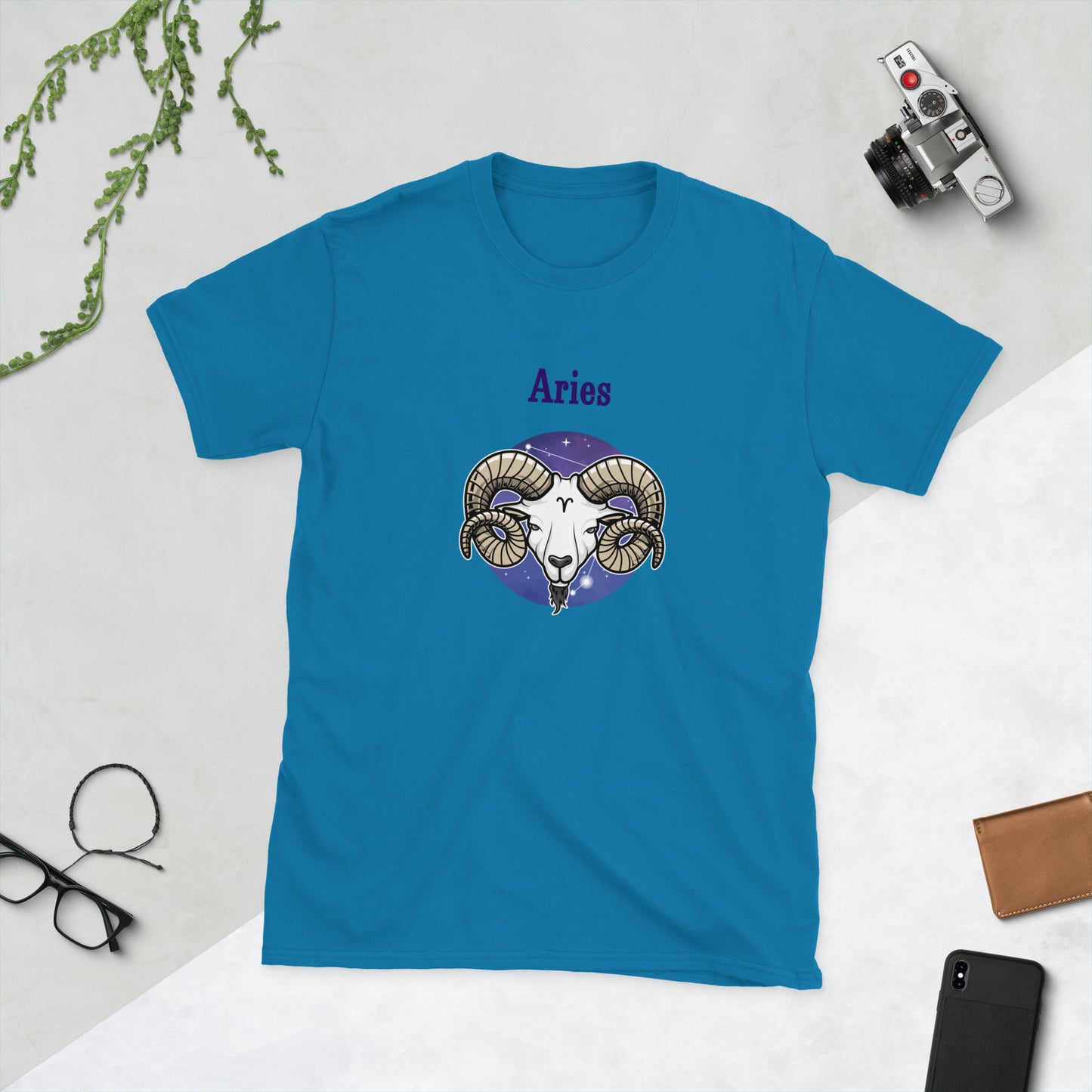 Aries Astrological Horoscope Zodiac The Ram Unisex Tee by EraofInk