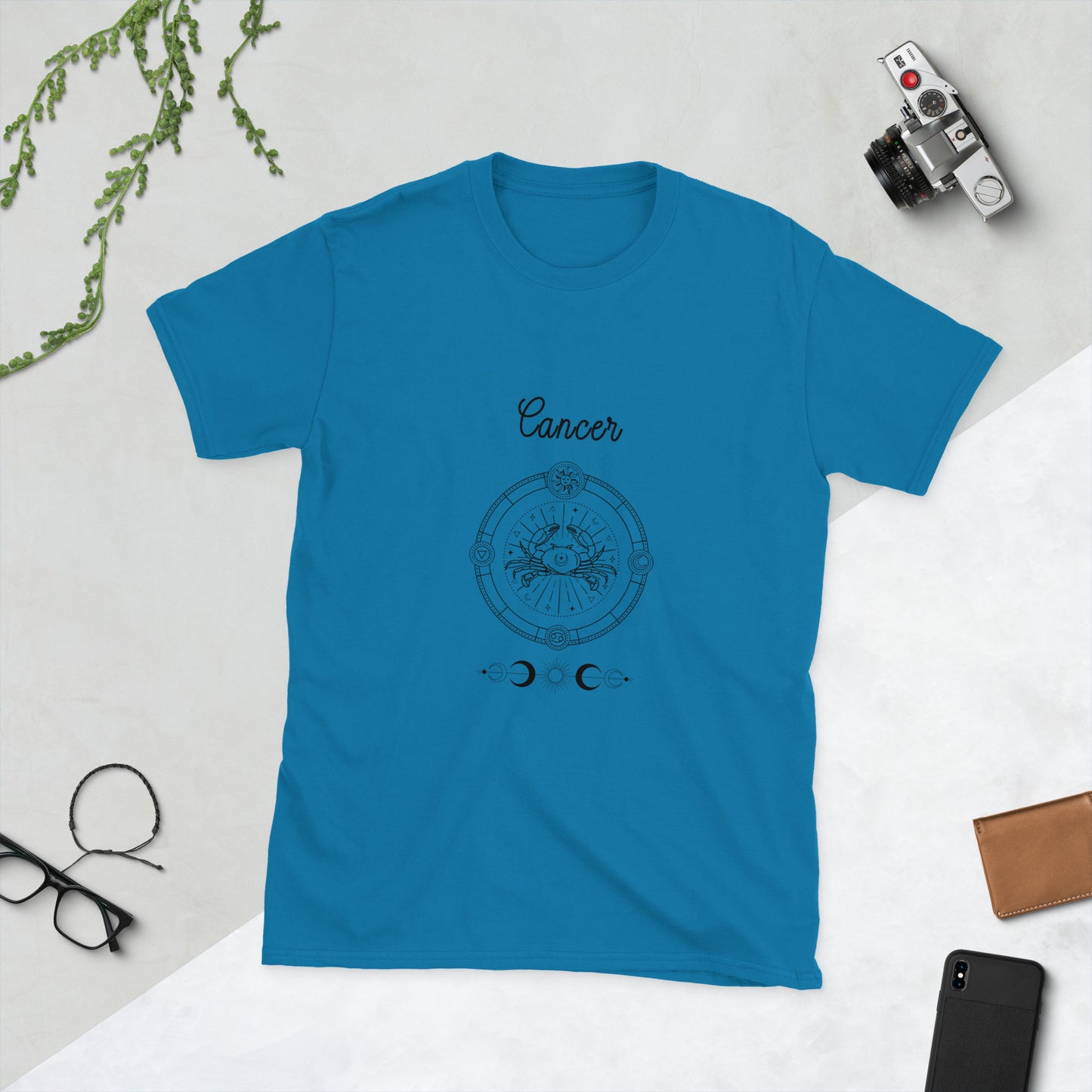 Cancer Astrological Zodiac Birth Chart Unisex Tee by EraofInk