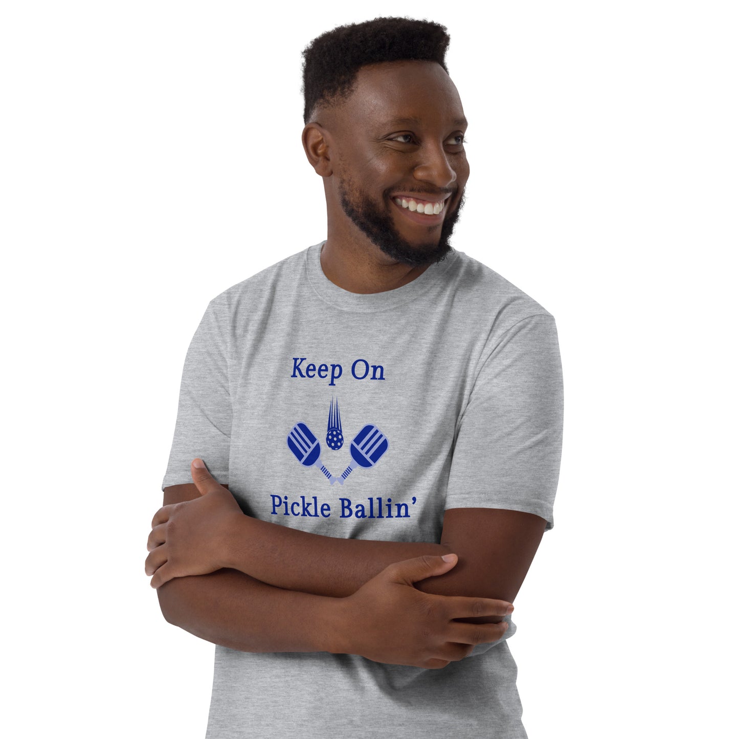 Keep On Pickle Ballin' Male Design Unisex Tee by EraofInk