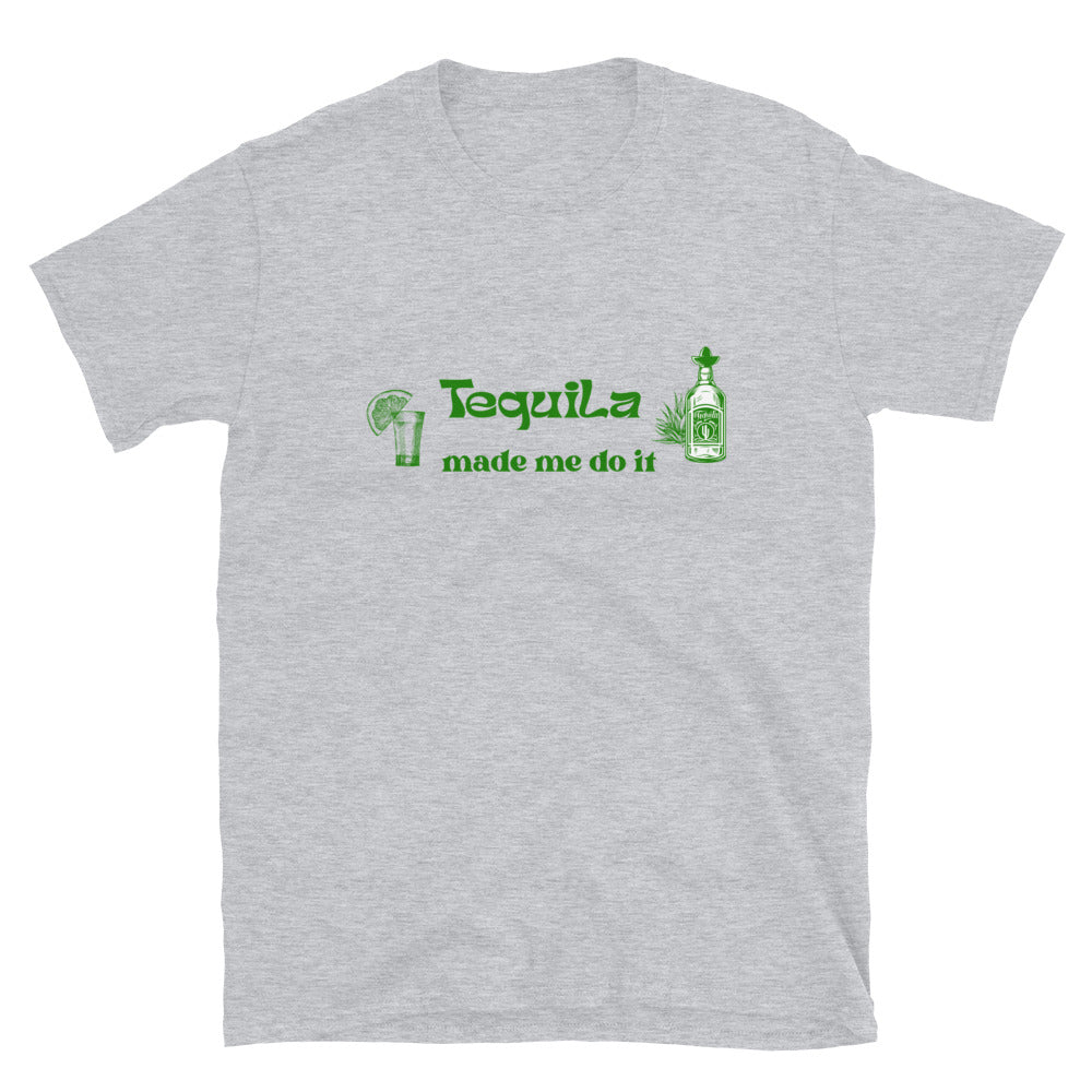 Blame It On Tequila Tee Tequila Made Me Do It by EraofInk