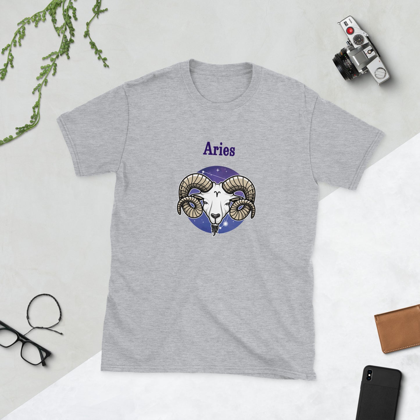 Aries Astrological Horoscope Zodiac The Ram Unisex Tee by EraofInk