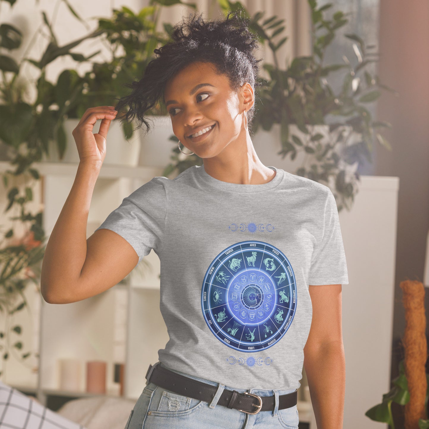 Astrological Chart Zodiac Birth Chart Unisex Tee by EraofInk