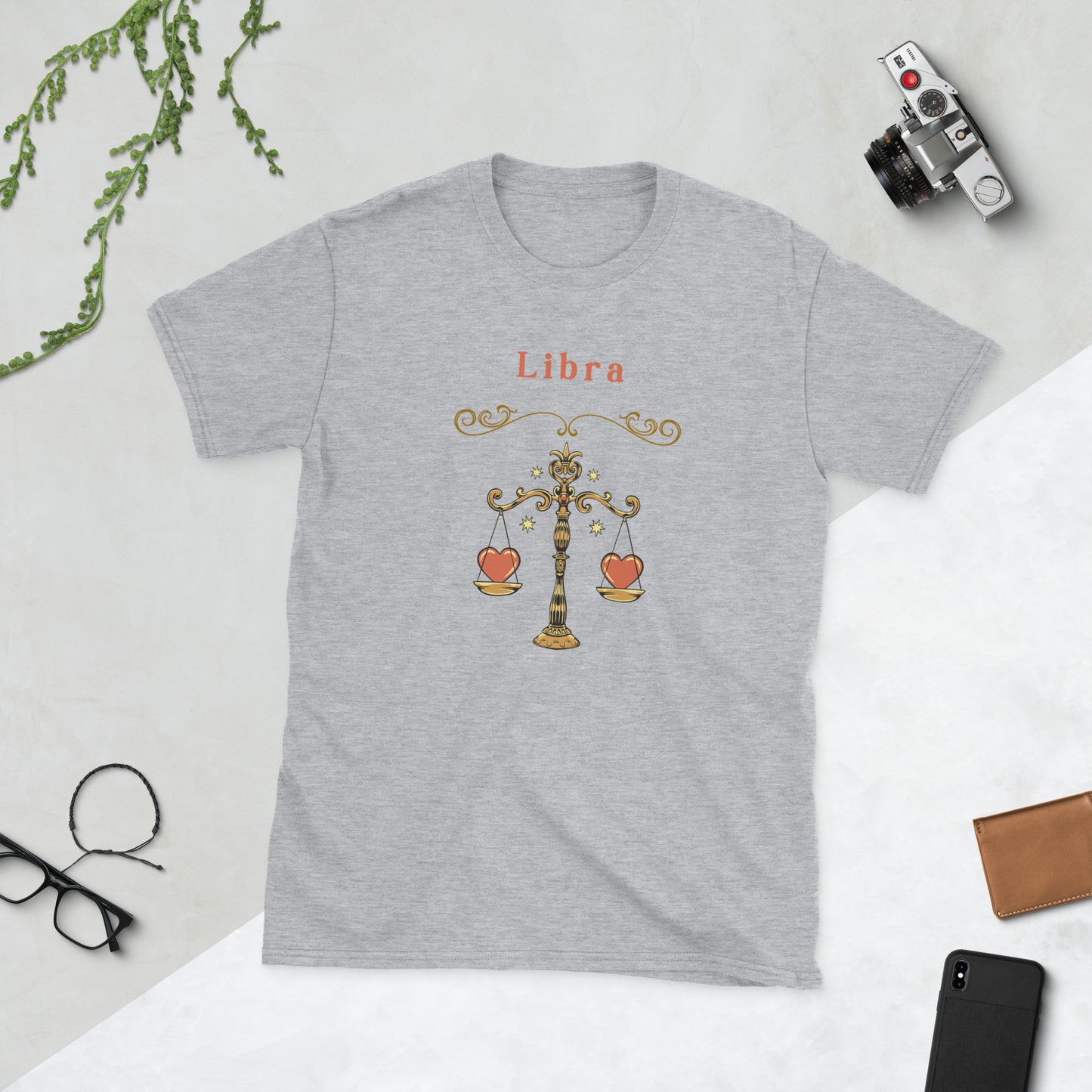 Libra Astrological Zodiac Unisex Tee by EraofInk