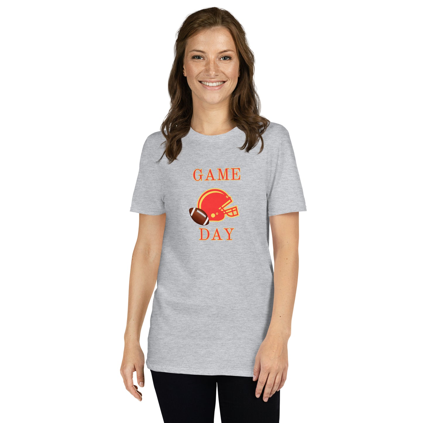 Football Game Day Red & Gold Unisex Tee by EraofInk
