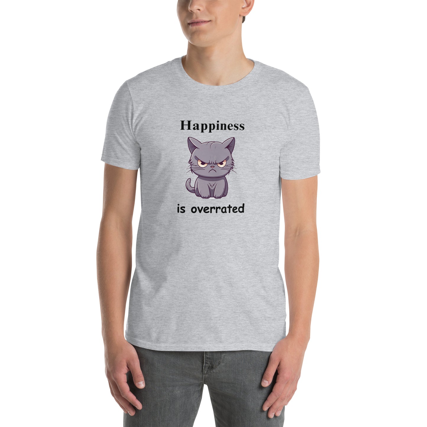 Happiness is Overrated Unisex Tee by EraofInk
