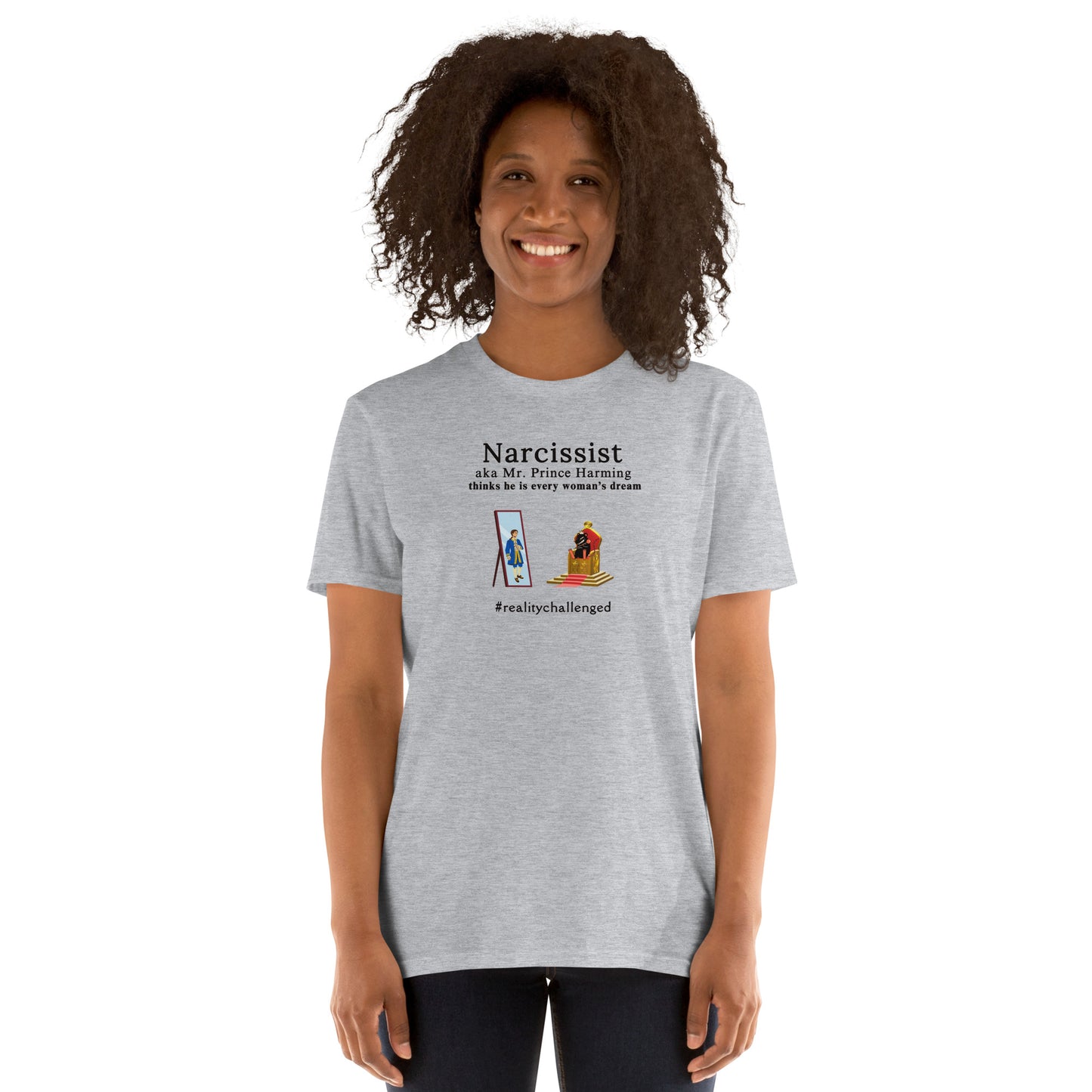 Narcissist Mockery Mr. Prince Harming the Rat in the Mirror Thinks He is a King Unisex Tee by EraofInk