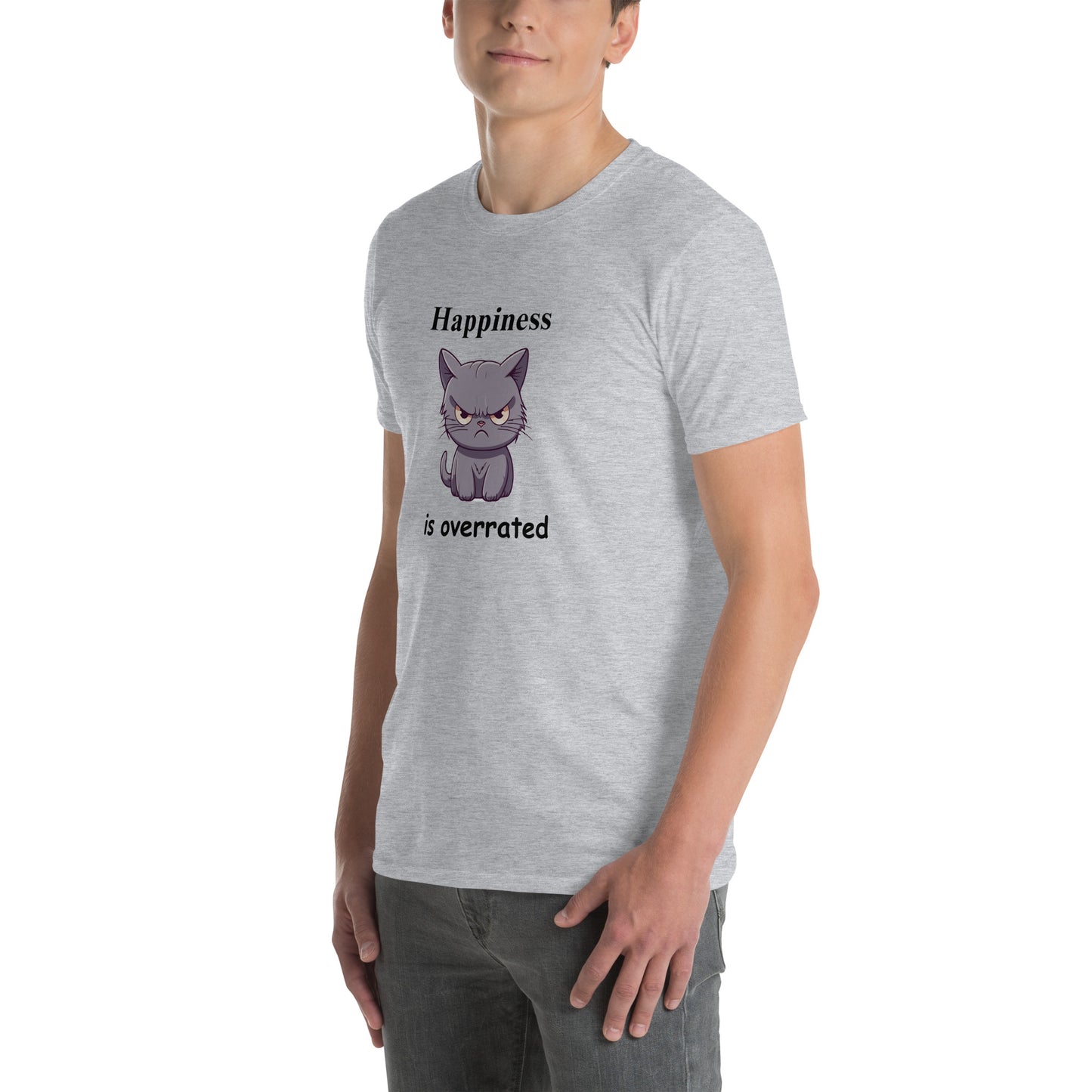 Happiness is Overrated Unisex Tee by EraofInk