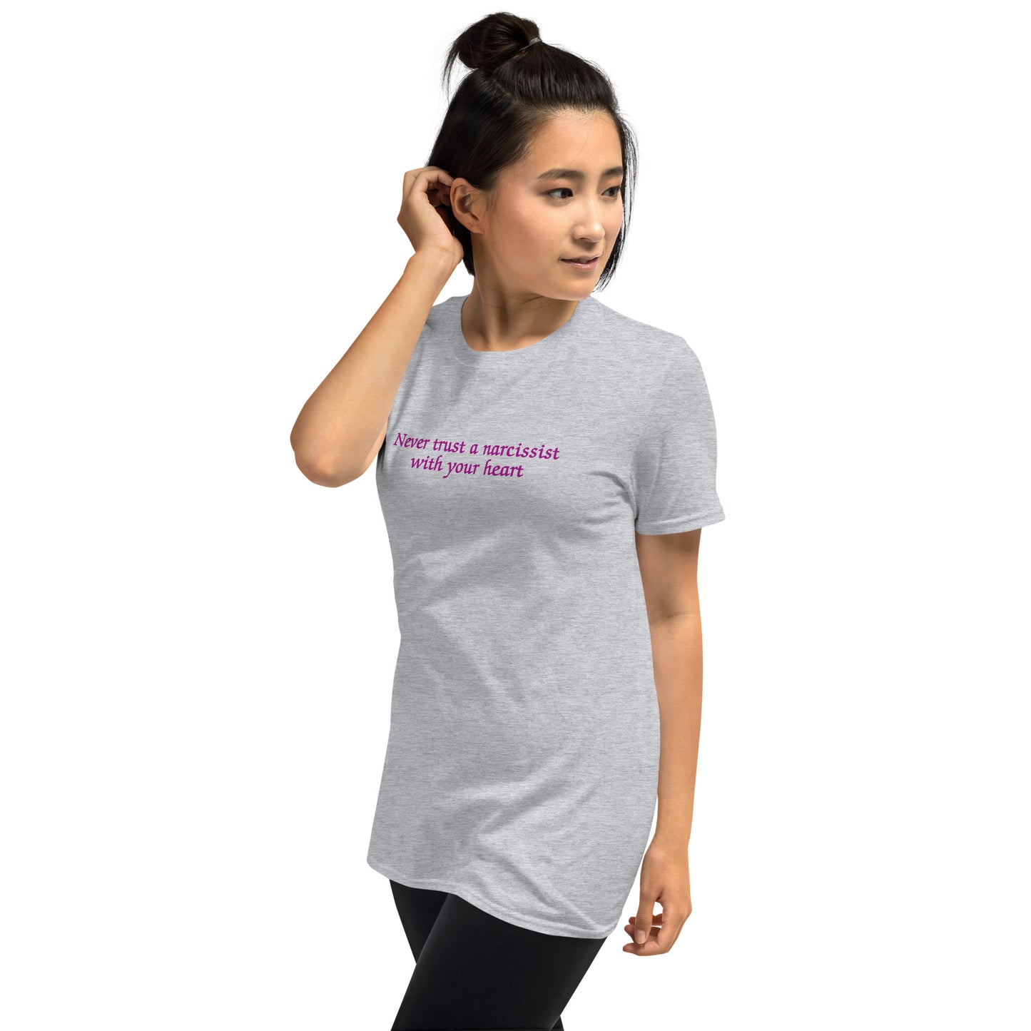 Never Trust a Narcissist with Your Heart Unisex Tee by EraofInk