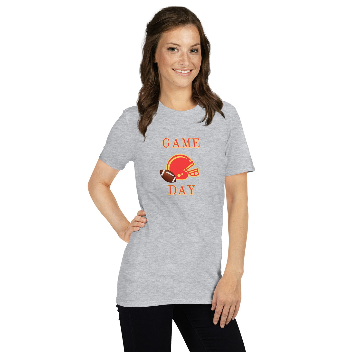 Football Game Day Red & Gold Unisex Tee by EraofInk