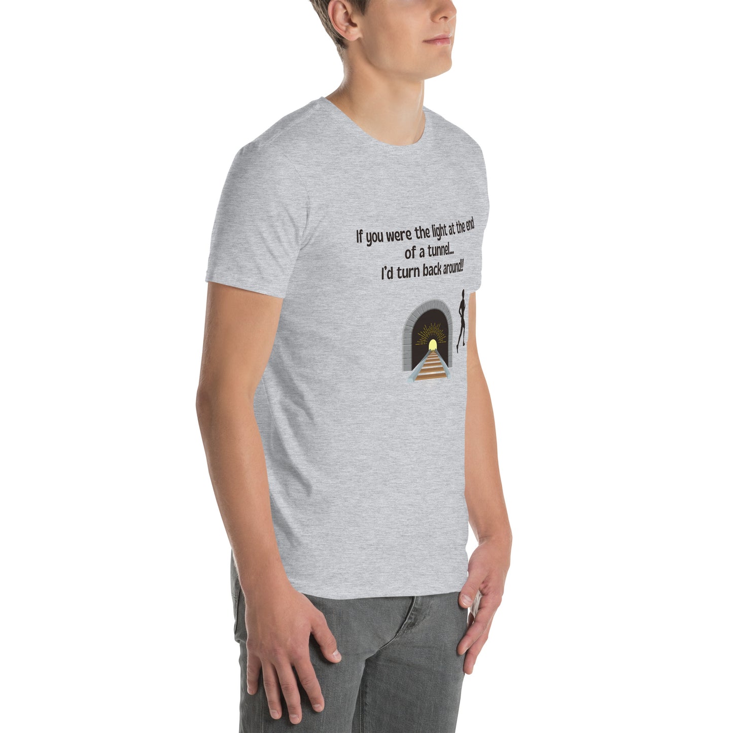 Funny Insult Unisex Tee If You Were the Light at the End of a Tunnel ..by EraofInk