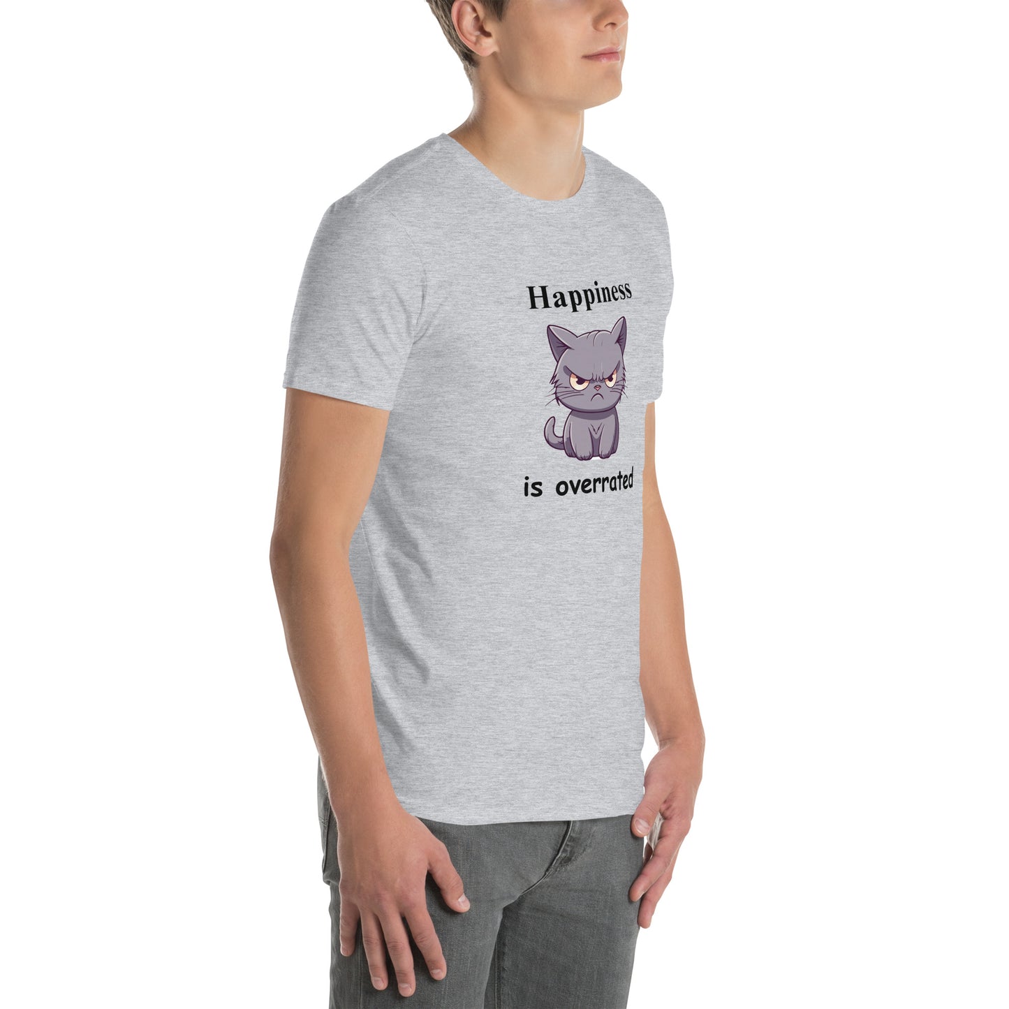Happiness is Overrated Unisex Tee by EraofInk