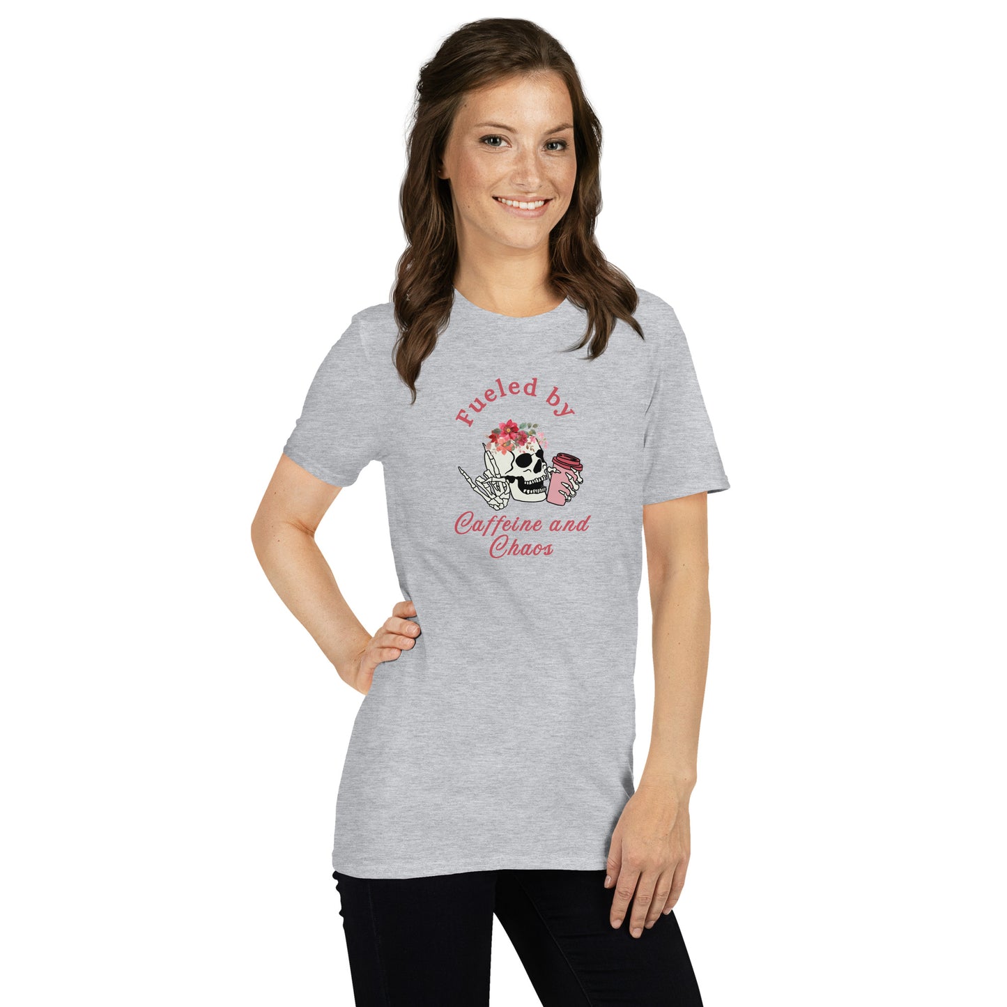 Fueled by Caffeine & Chaos Unisex Tee by EraofInk