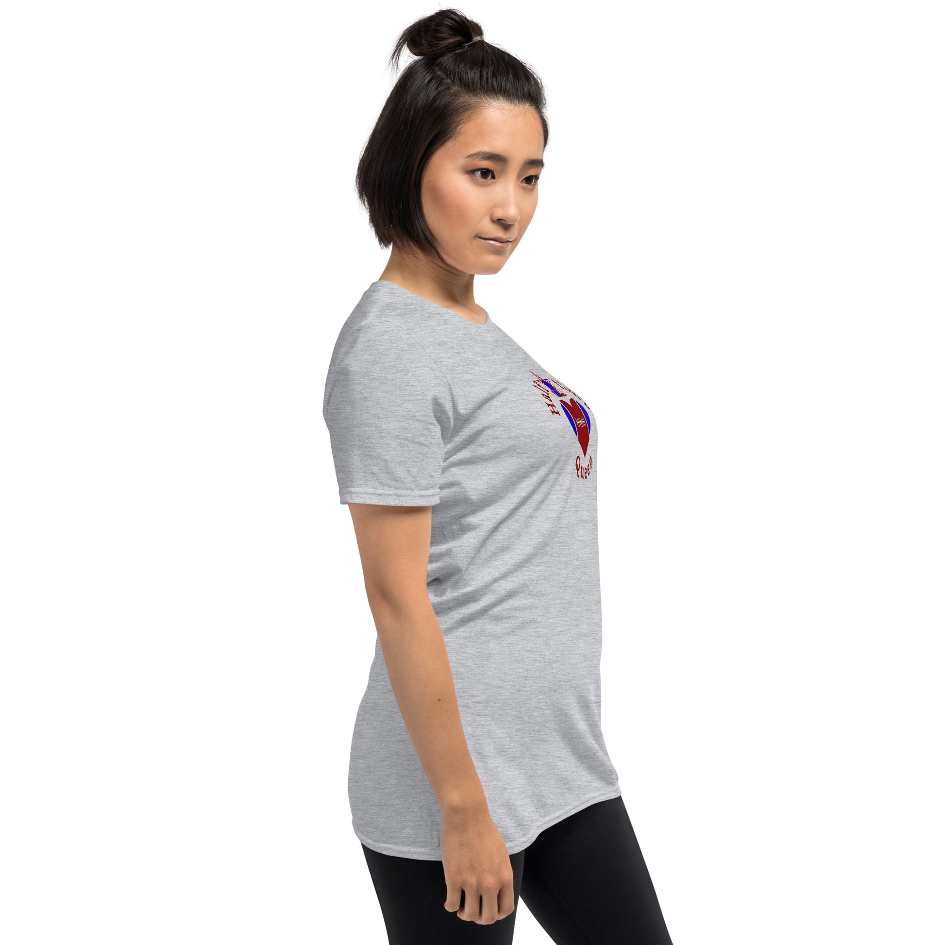 Halftime Queen Football Cheer for Red & Blue Unisex Tee by EraofInk