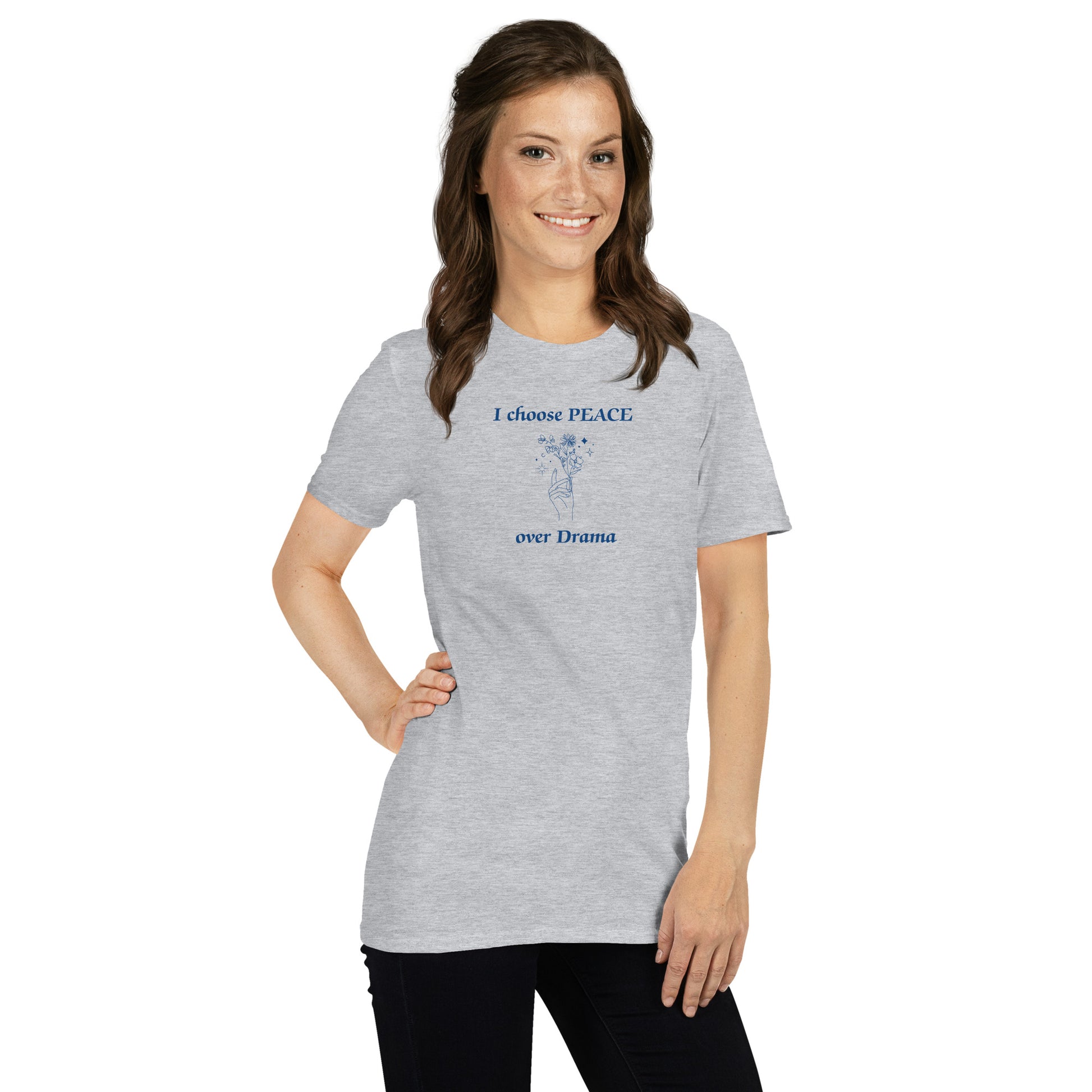 I Choose Peace Over Drama Unisex Tee by EraofInk