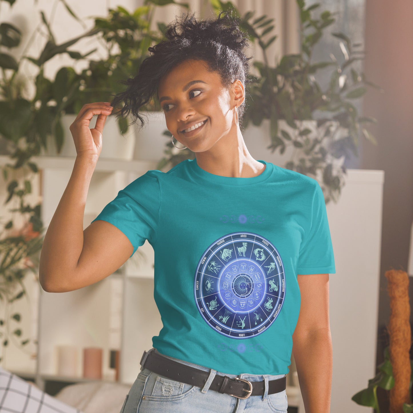 Astrological Chart Zodiac Birth Chart Unisex Tee by EraofInk