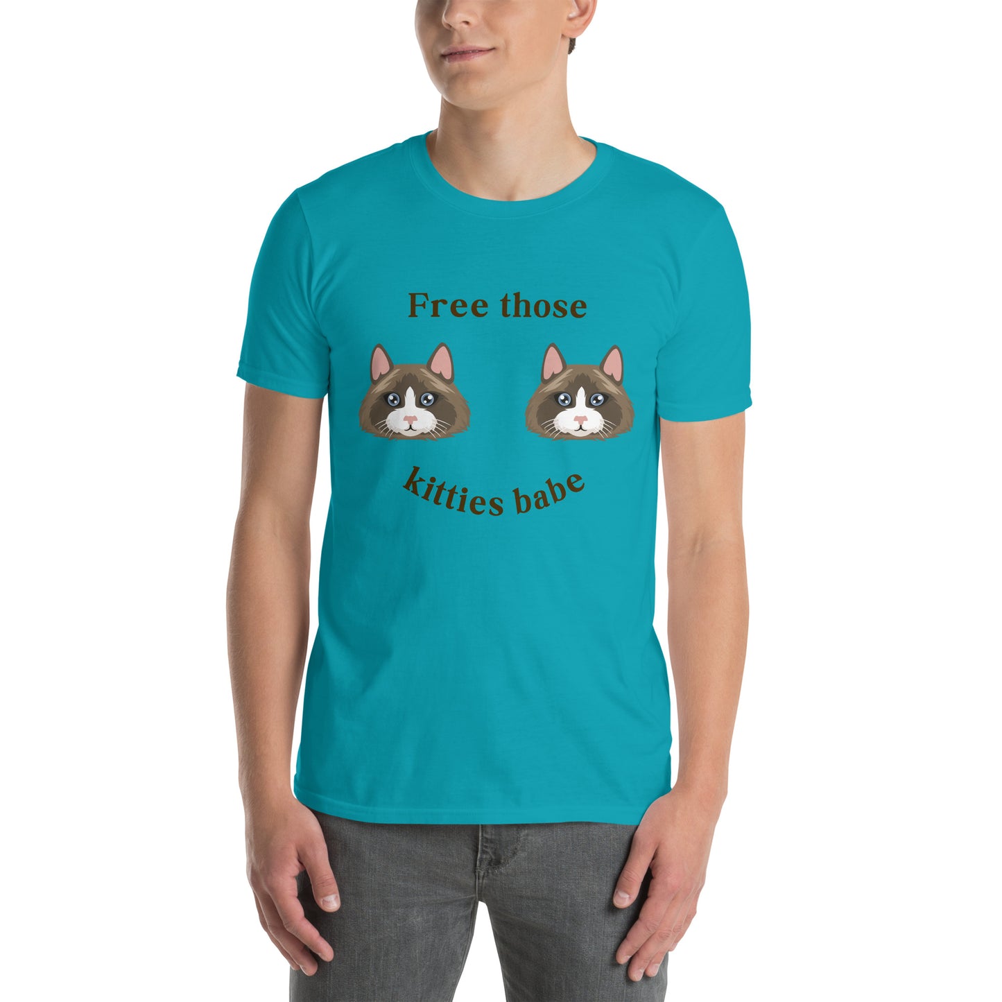 Free Those Kitties Babe Unisex Tee by EraofInk