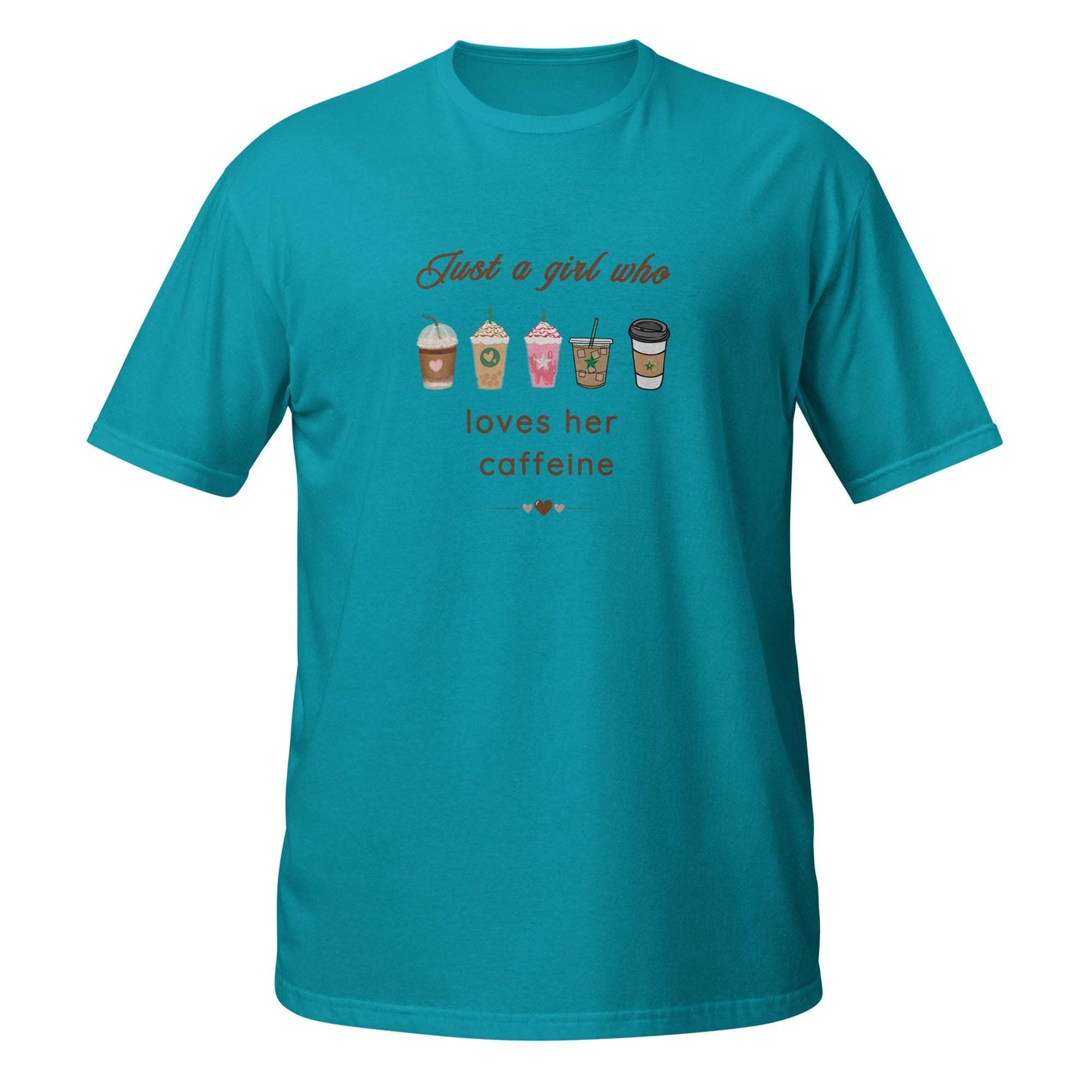 Just A Girl Who Loves Her Caffeine Unisex Tee by EraofInk