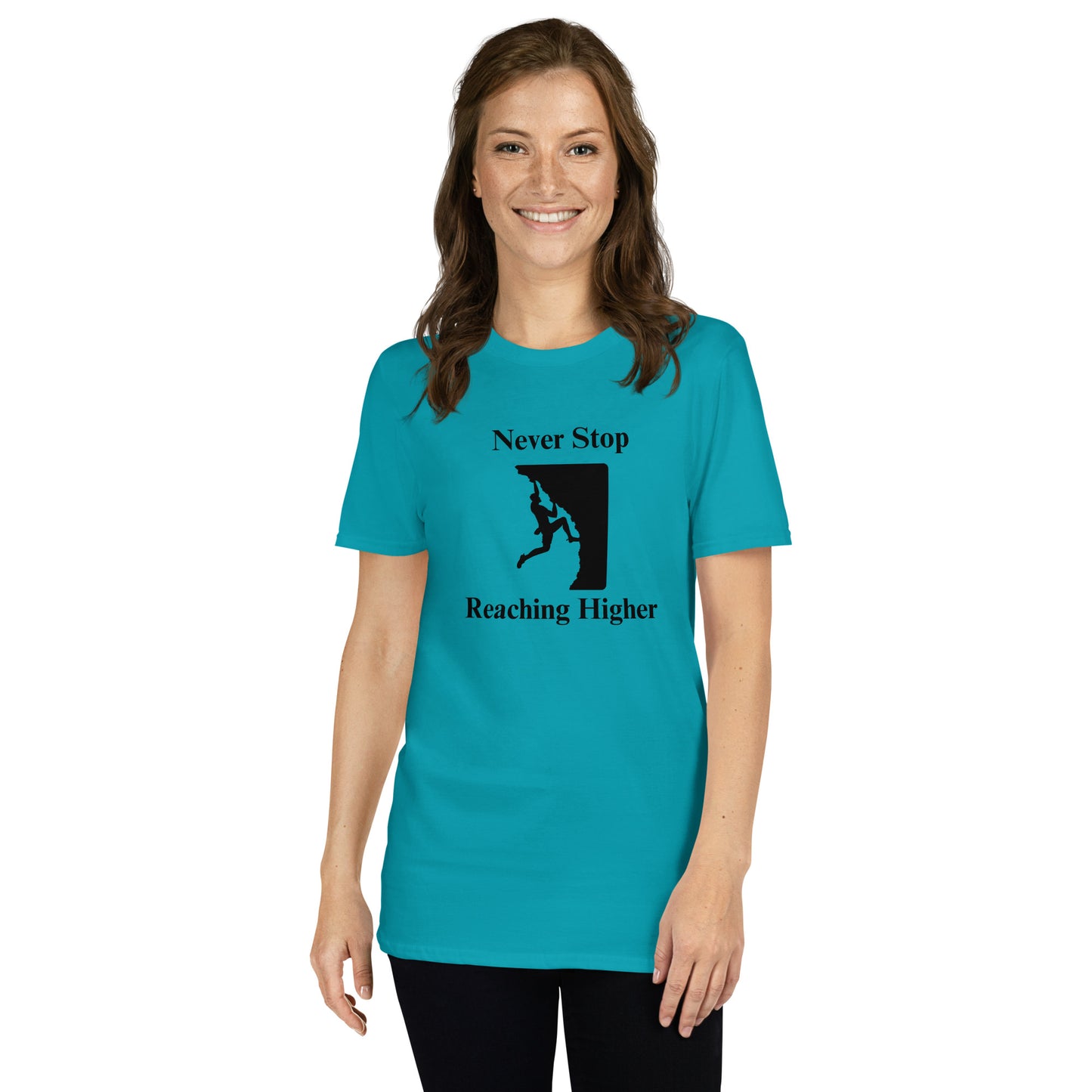 Never Stop Reaching Higher Unisex Tee by EraofInk