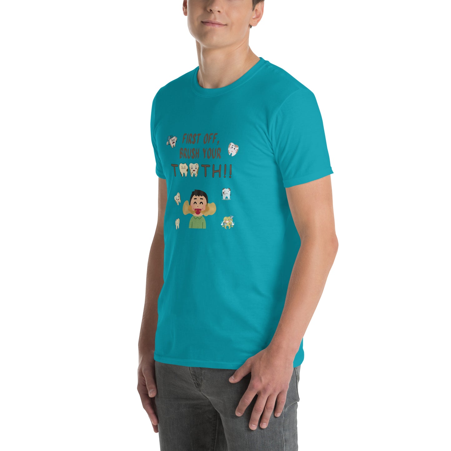 First Off, Brush Your Teeth Unisex Tee by EraofInk by RecreatingKrista