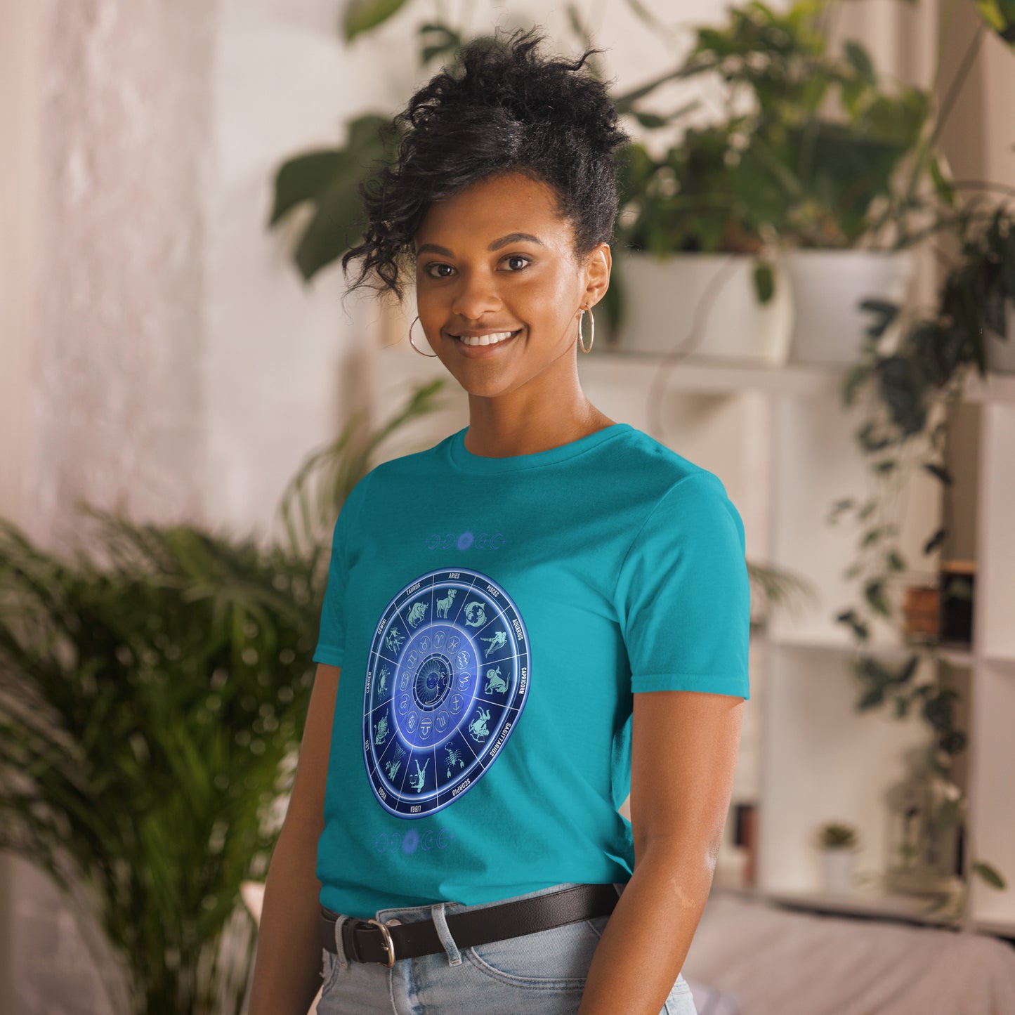 Astrological Chart Zodiac Birth Chart Unisex Tee by EraofInk