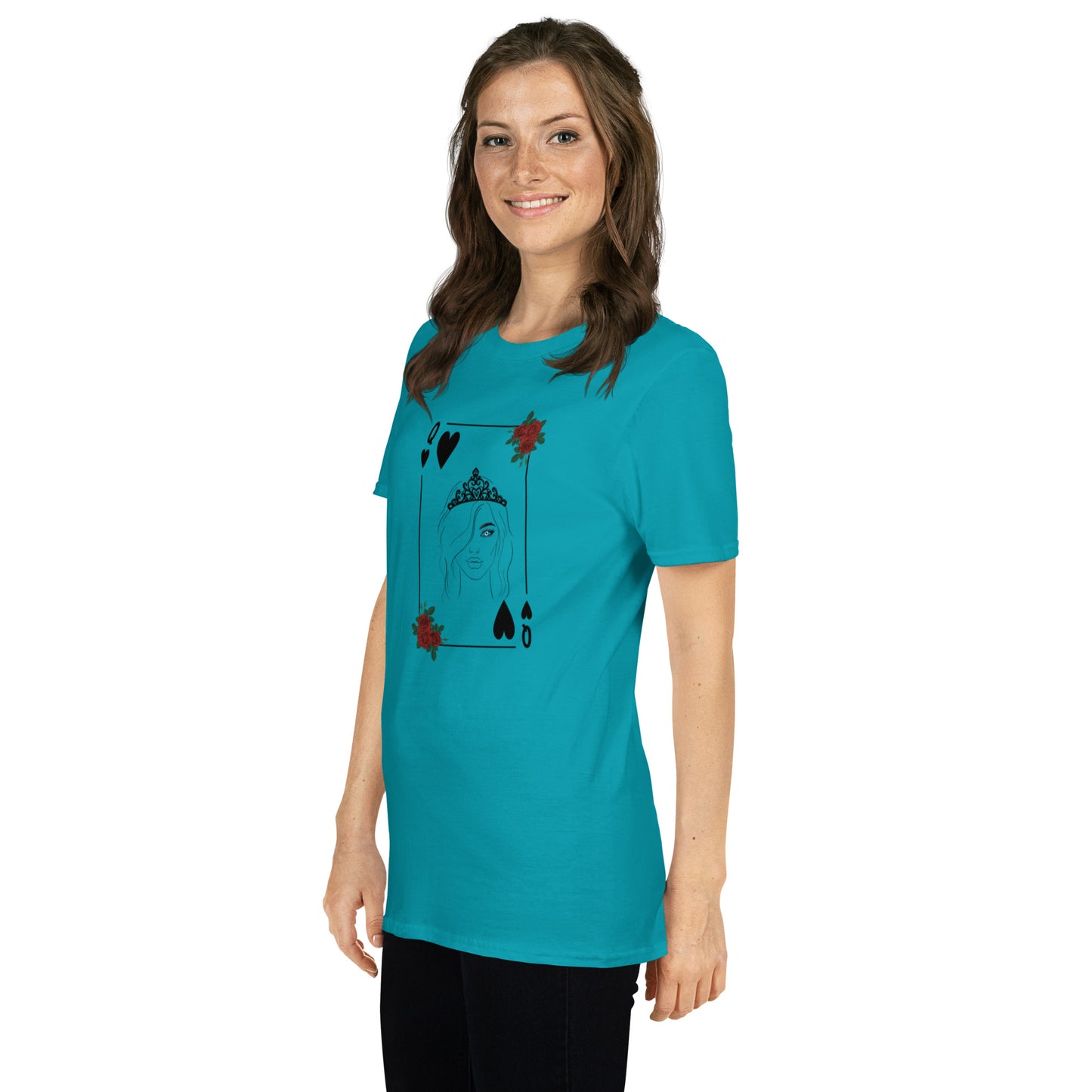 Blue Eyed Queen of Hearts Unisex Tee by EraofInk