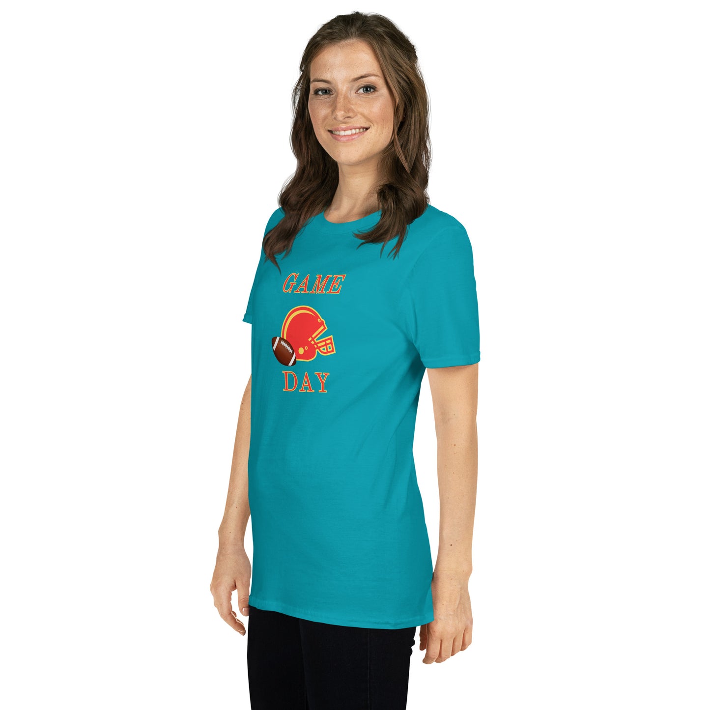 Football Game Day Red & Gold Unisex Tee by EraofInk
