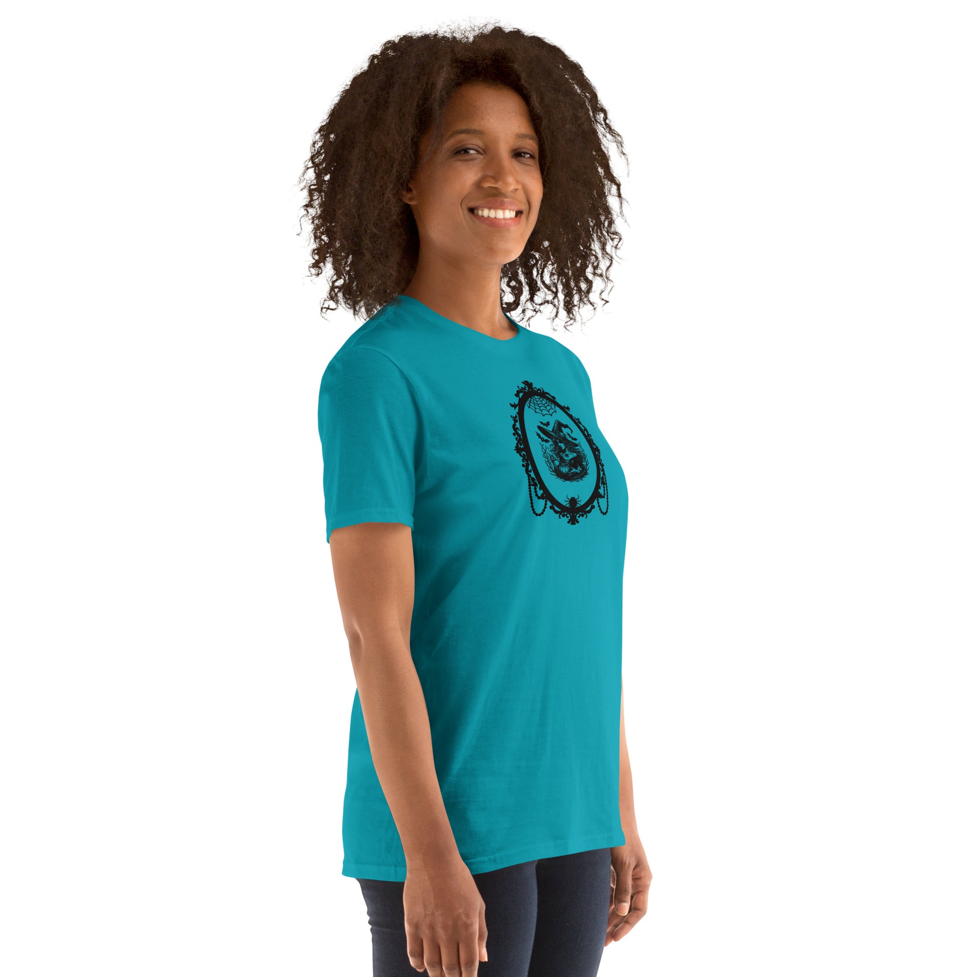 Goth Witch in Victorian Frame Unisex Tee by EraofInk