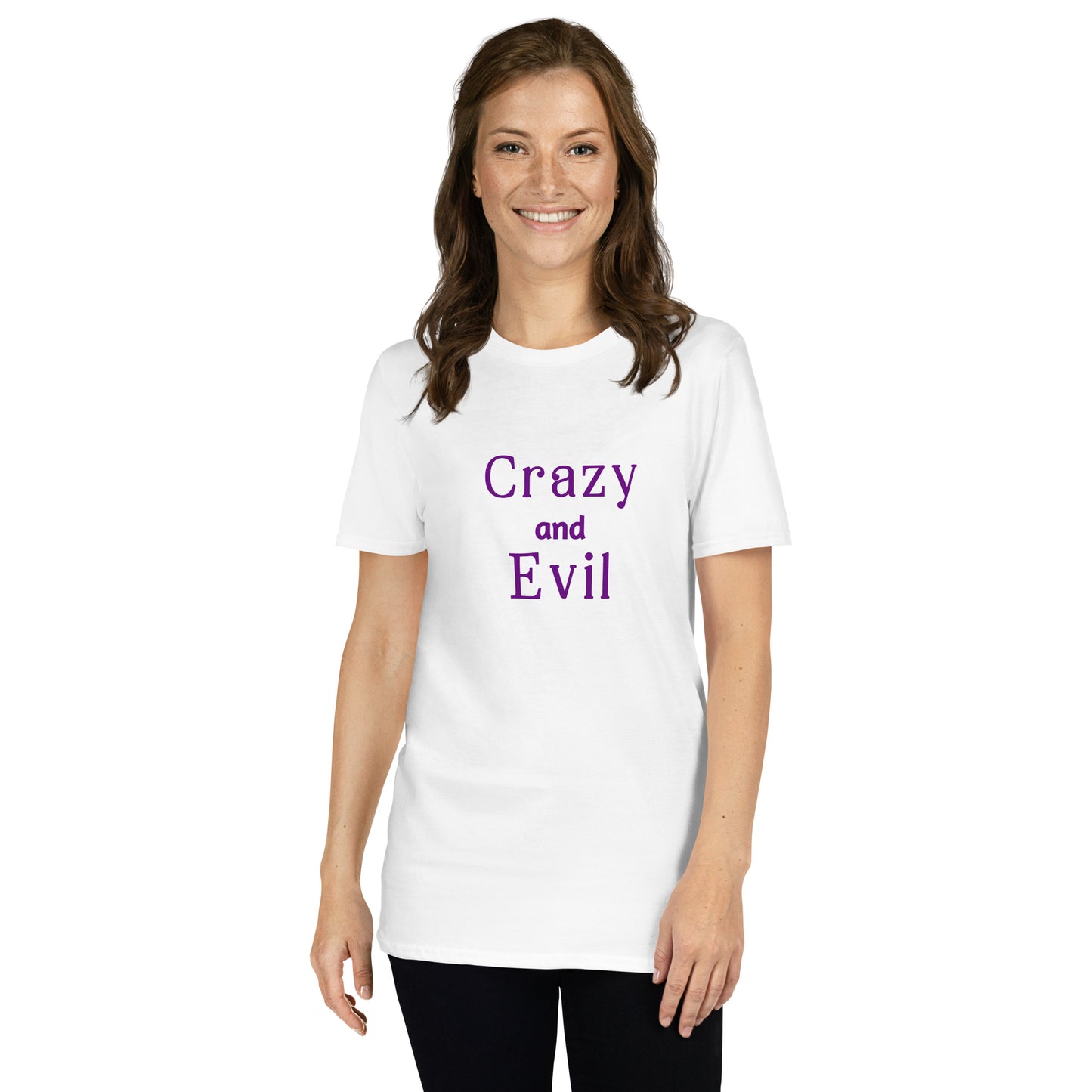 Crazy and Evil Unisex Tee by EraofInk