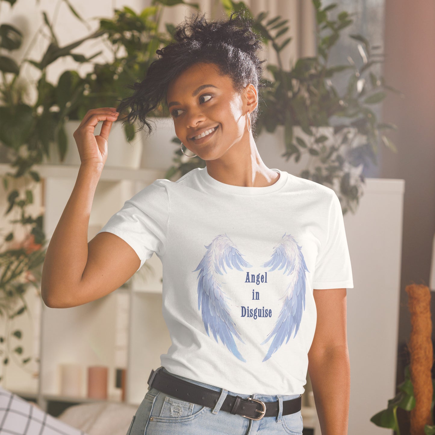 Angel in Disguise Unisex Tee by EraofInk
