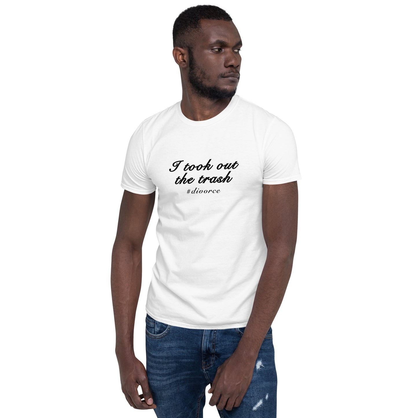 Funny Divorce Tee I Took Out the Trash Unisex Tee by EraofInk
