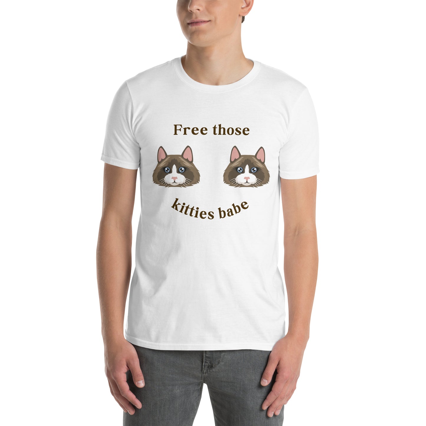 Free Those Kitties Babe Unisex Tee by EraofInk