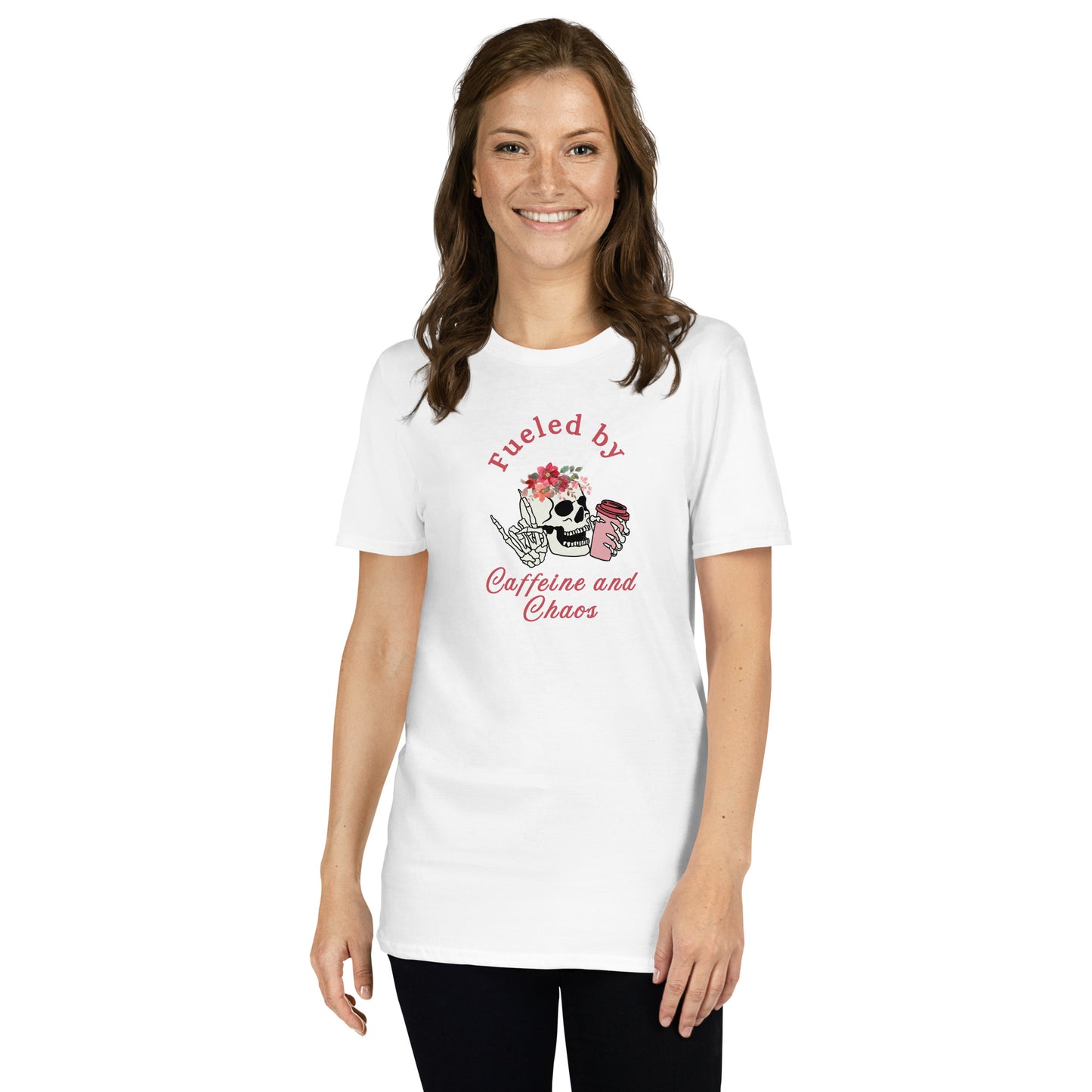 Fueled by Caffeine & Chaos Unisex Tee by EraofInk